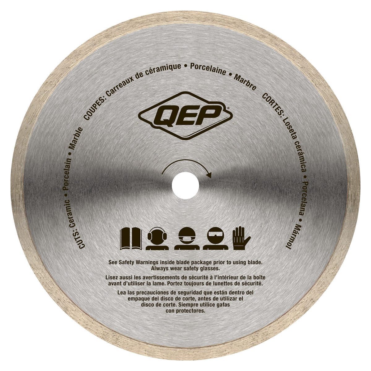 8" Continuous Rim%2C Premium Diamond Saw Blade for Wet Cuts - 2