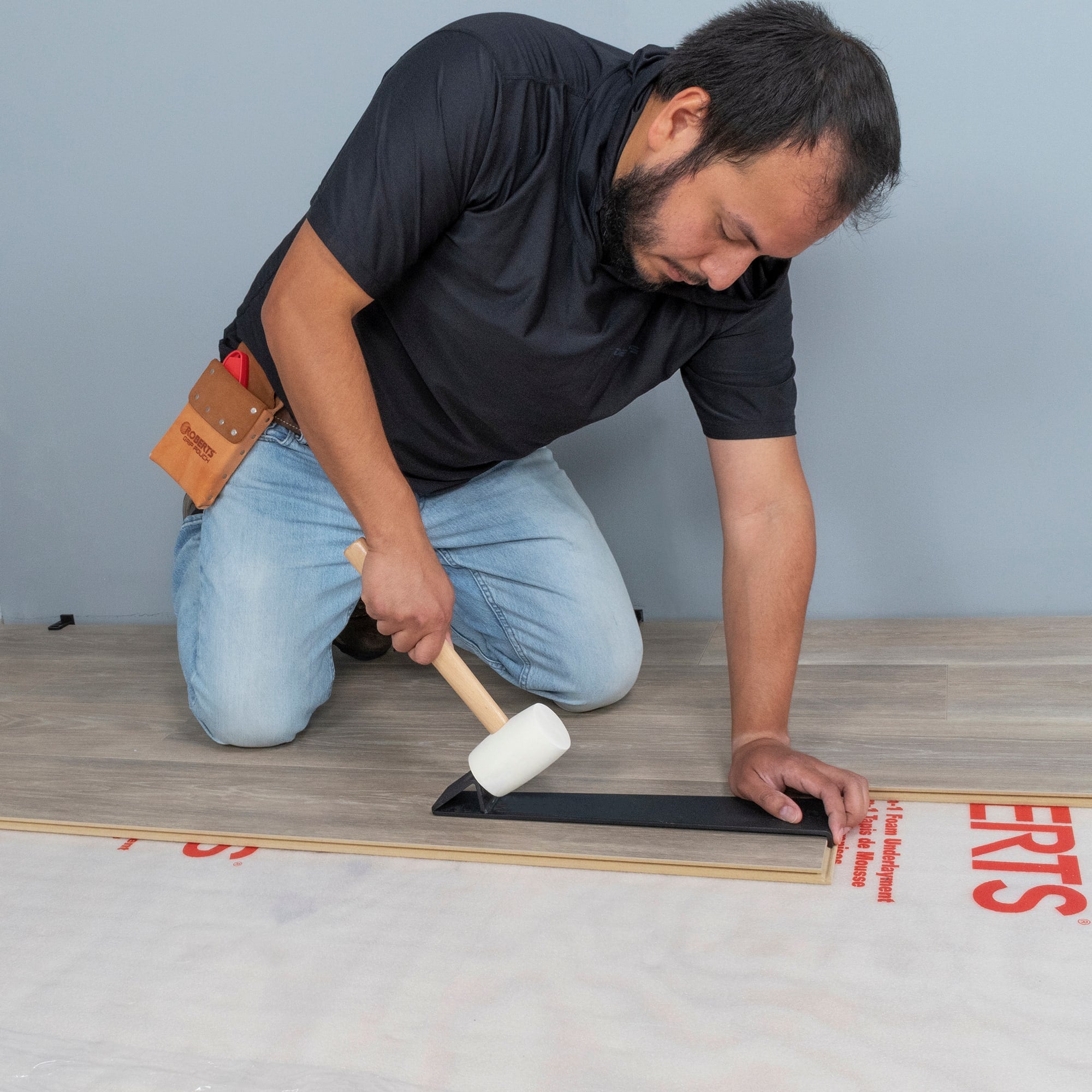 16 oz. White Rubber Tile Tapping Mallet - 3