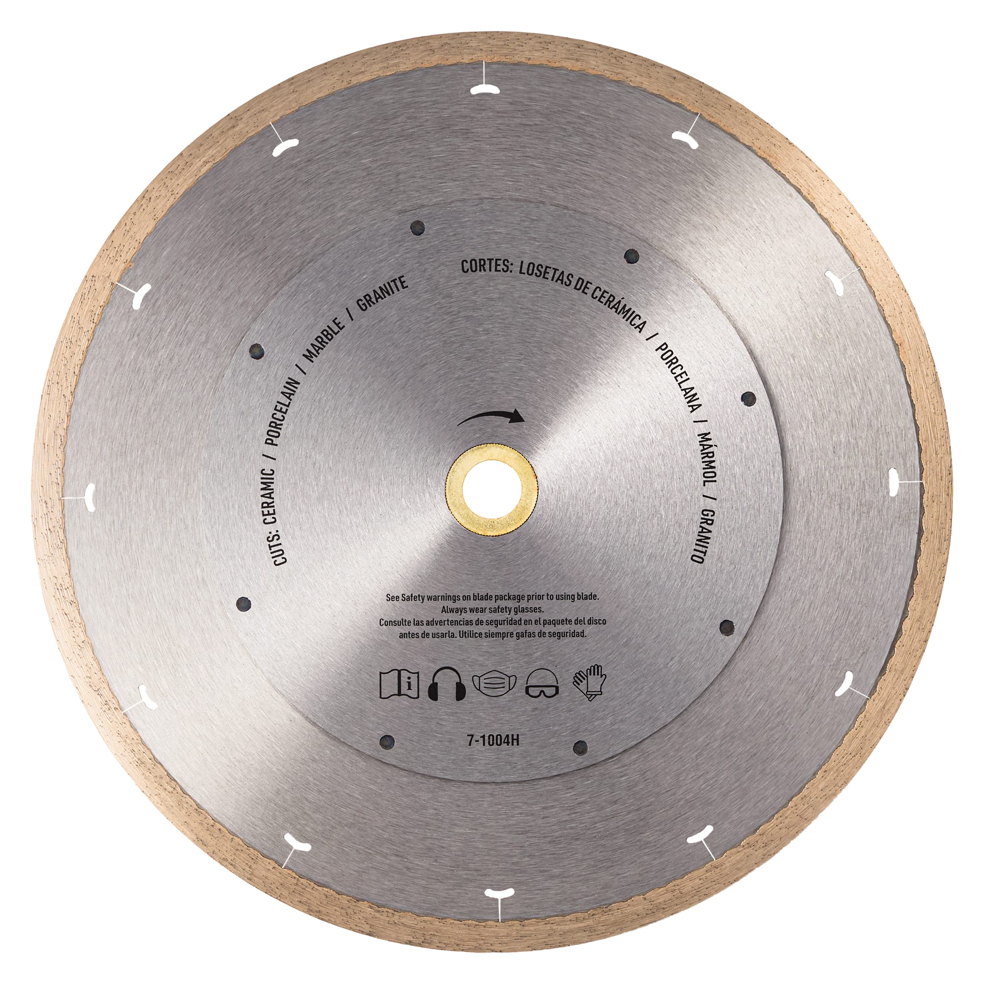 10" Hot Dog Reinforced Steel Hub%2C Diamond Blade for Wet Use - 5