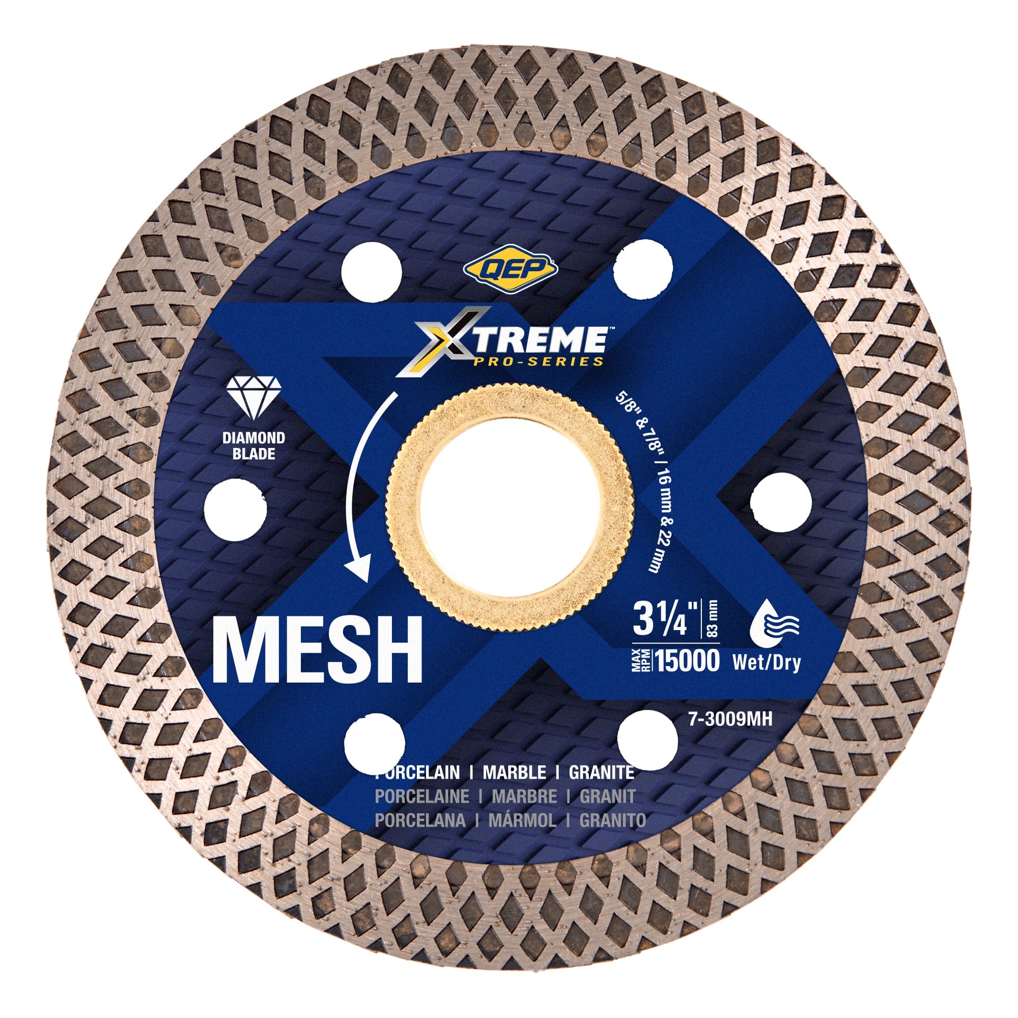 Xtreme Pro Series 3-1/4" Mesh Diamond Blade for Wet/Dry Cuts - 1