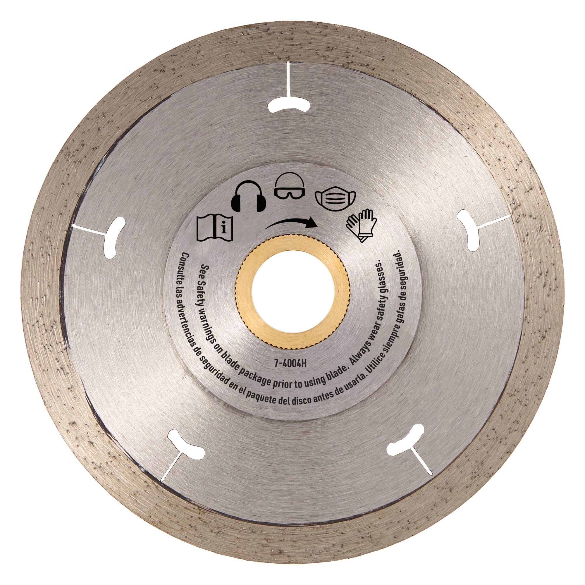 4" Hot Dog Reinforced Steel Hub%2C Diamond Blade for Wet/Dry Use - 5