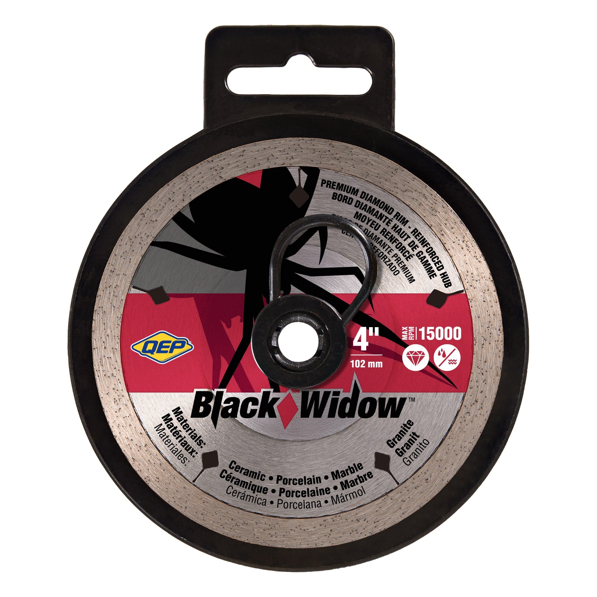 4" Black Widow Premium%2C Thin Rim Diamond Saw Blade%2C Wet/Dry Cutting - 6