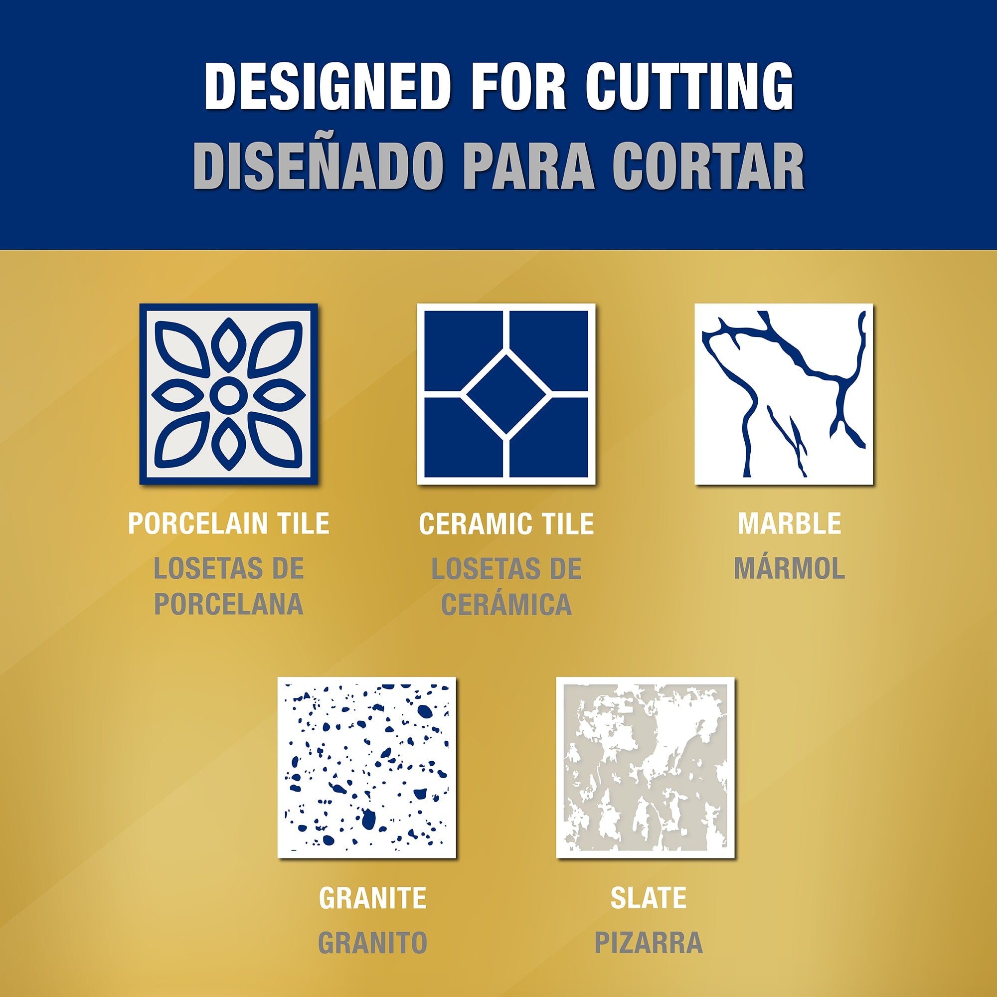 7" Gold Series Continuous Rim Diamond Saw Blade for Wet Cuts - 3