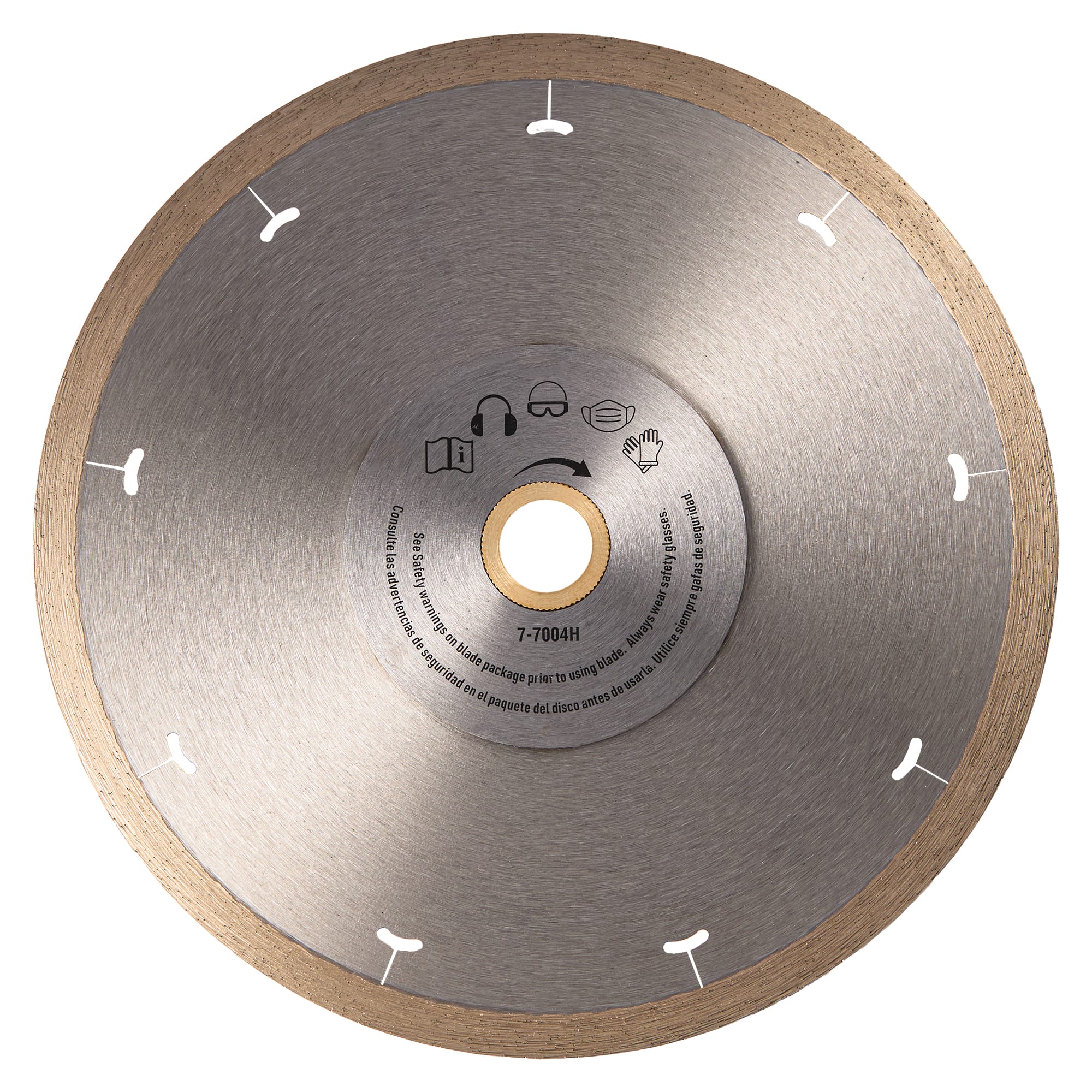7" Hot Dog Reinforced Steel Hub%2C Diamond Blade for Wet Use - 5