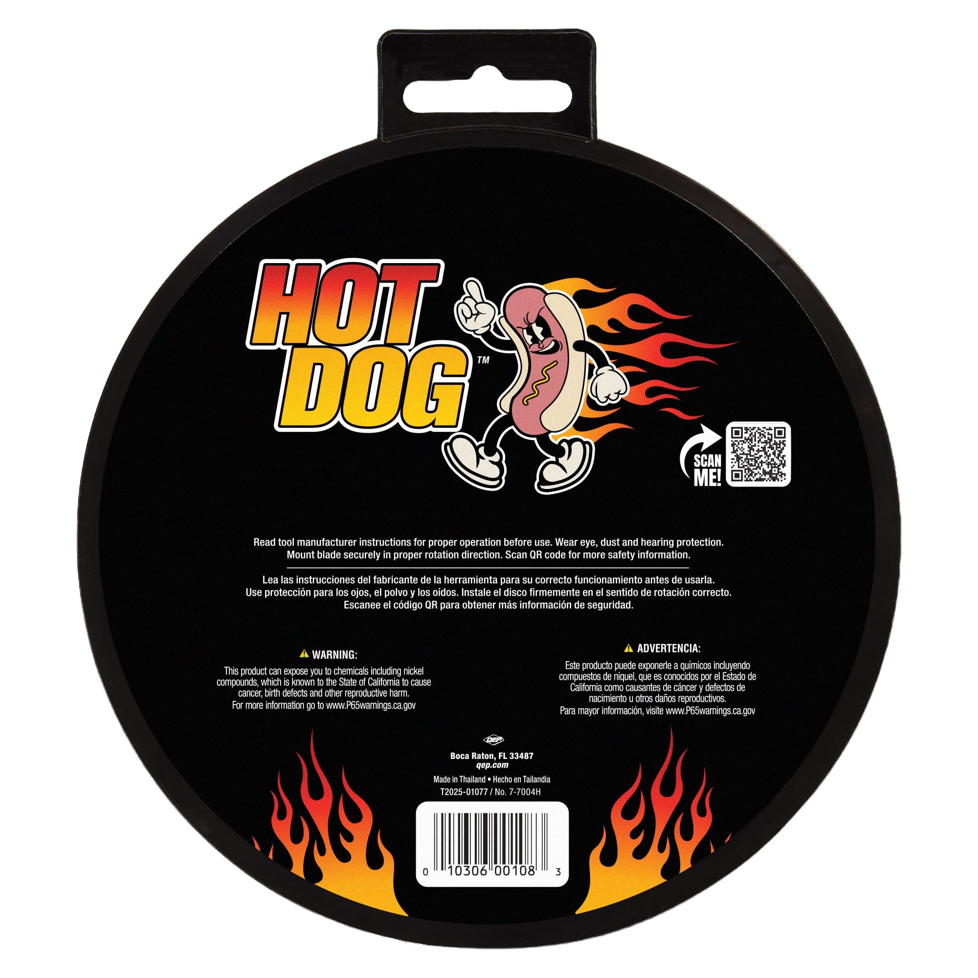 7" Hot Dog Reinforced Steel Hub%2C Diamond Blade for Wet Use - 7