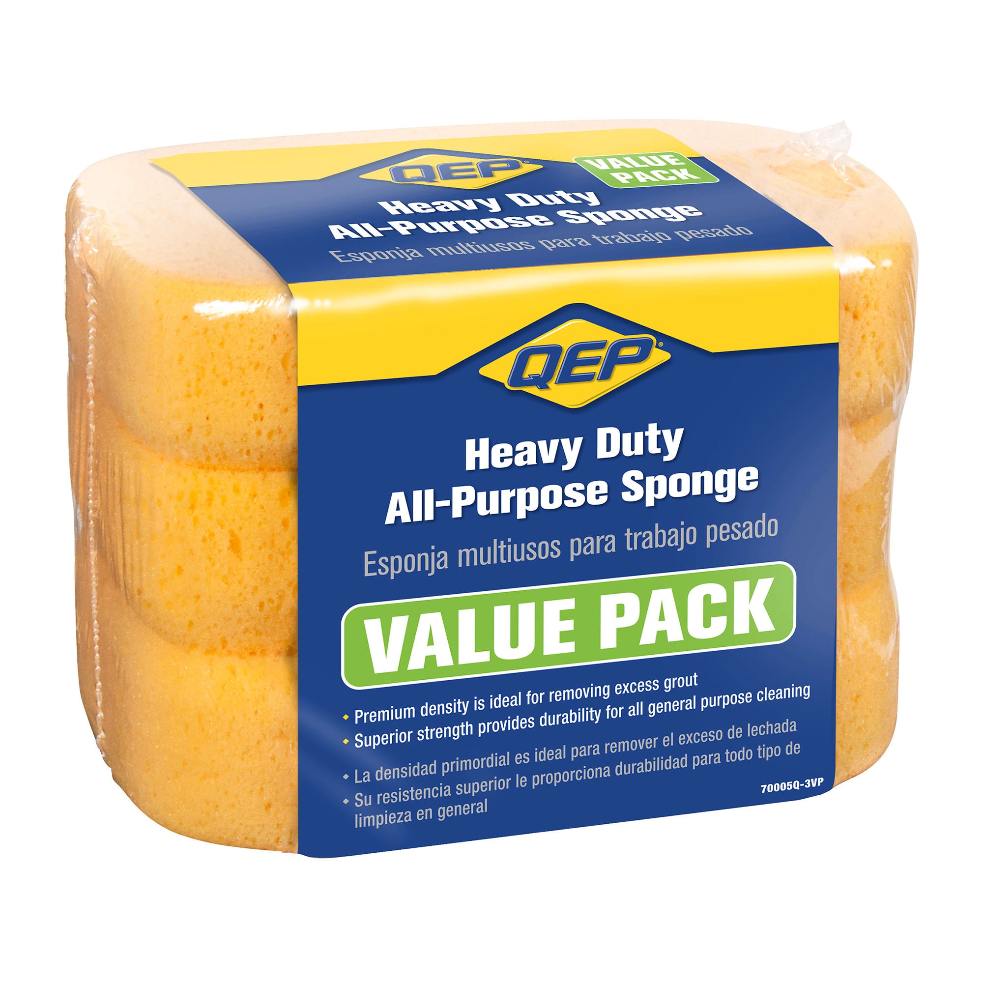 Heavy-Duty All-Purpose Sponge for Grouting & Cleaning (3 pack) - 7