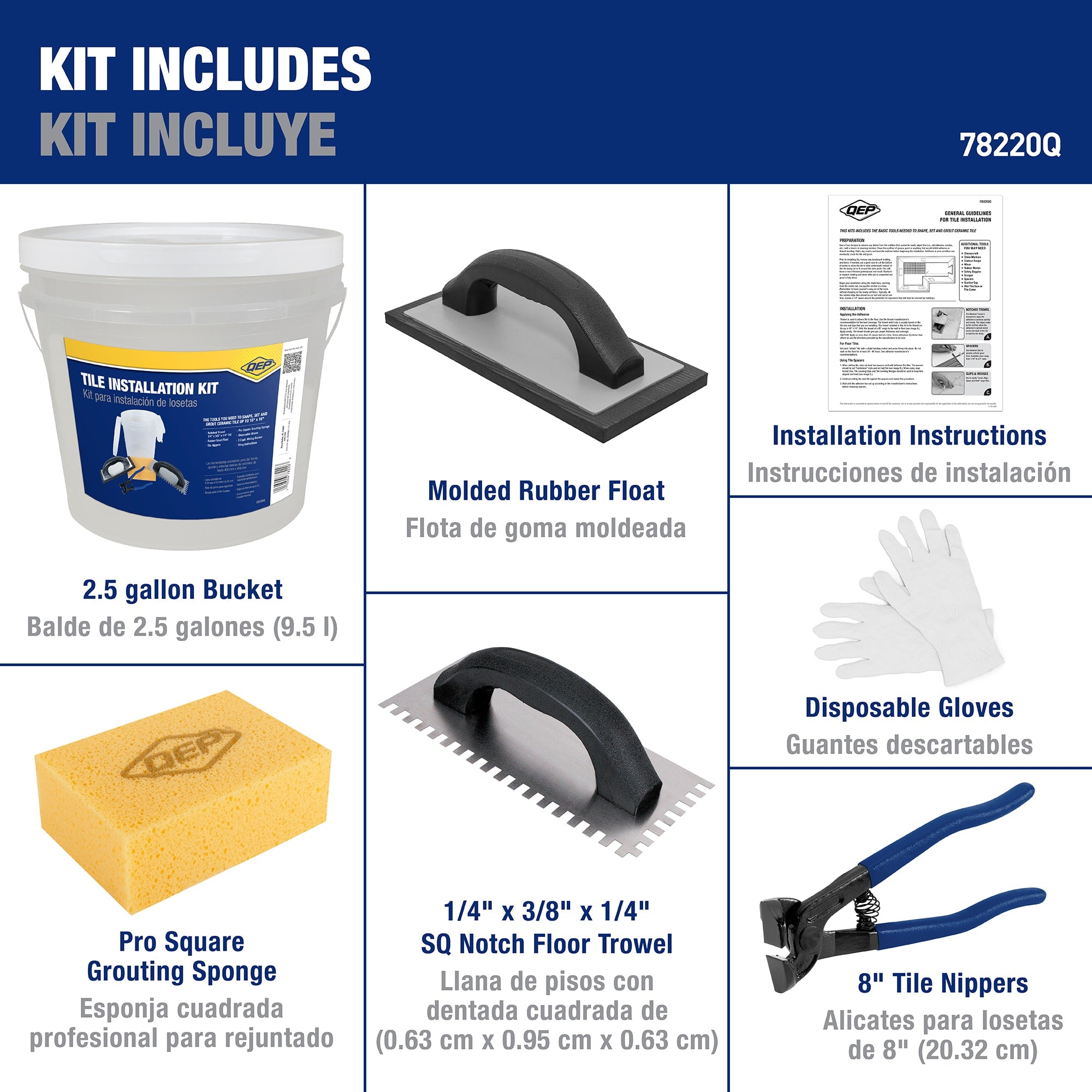Tile Installation Tool Kit for Floors - 2