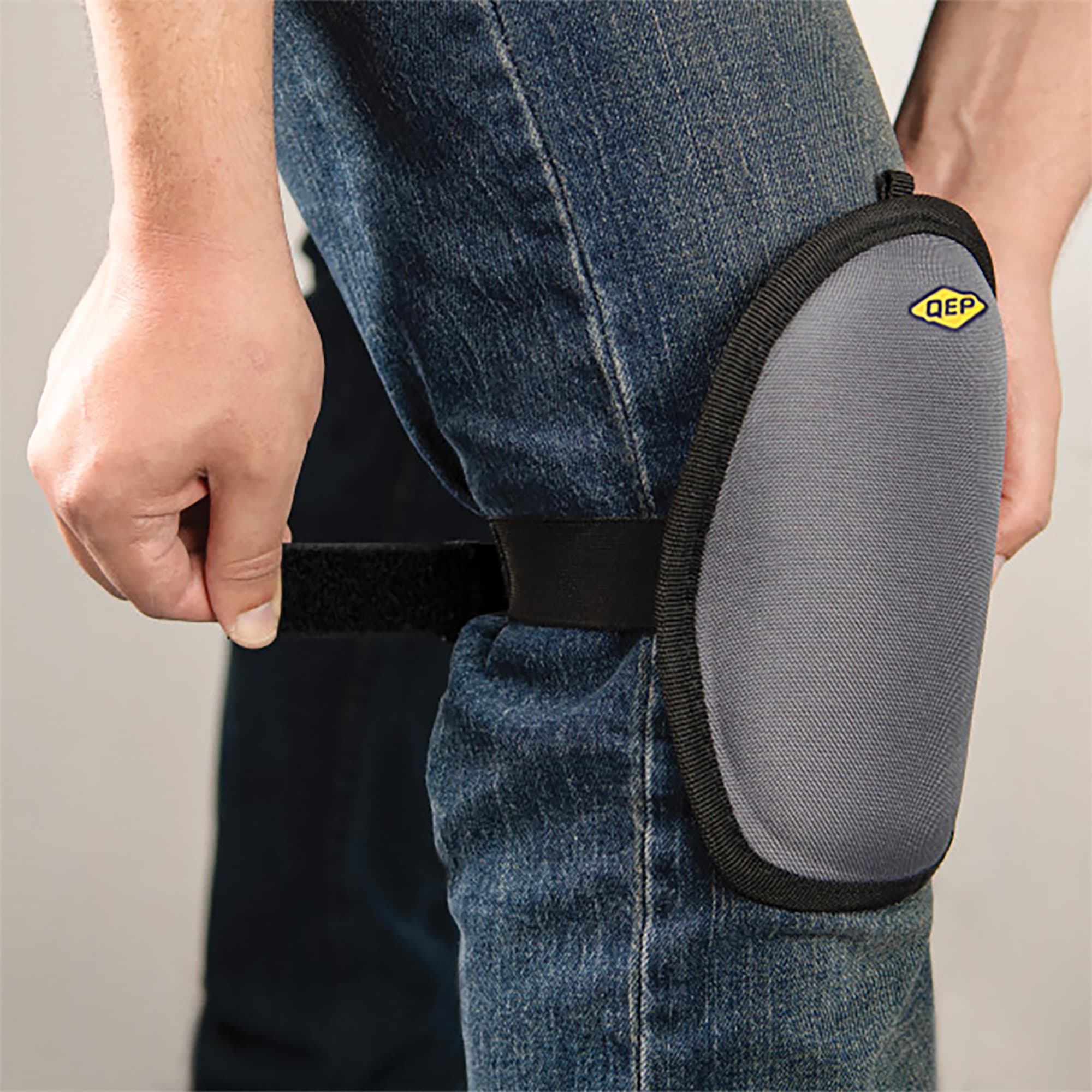 Washable Knee Pads with Neoprene Fabric Liner & EVA Foam Cushion - 3