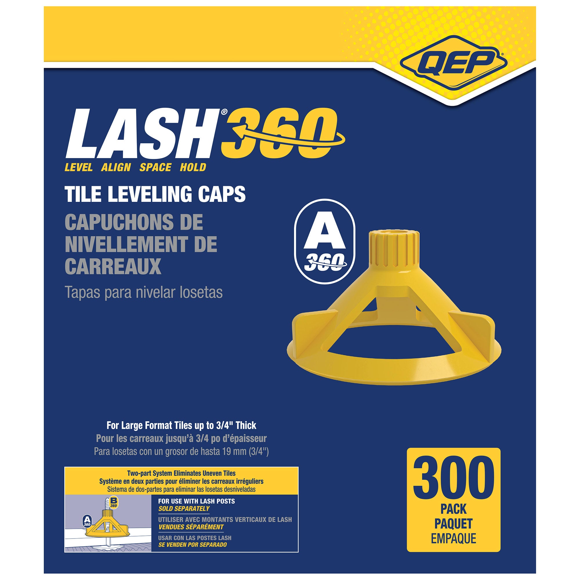 LASH 360 Tile Leveling System Round Caps (300 pack) - 5