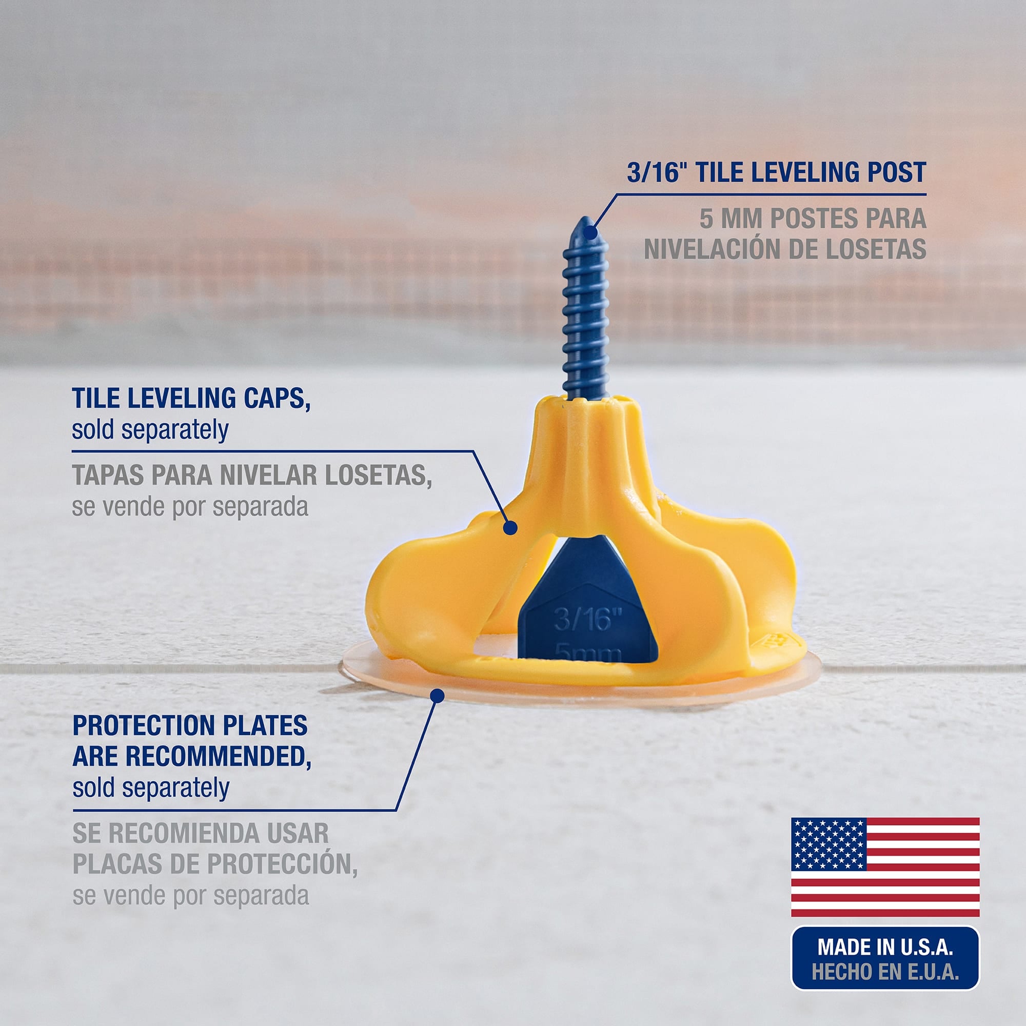 LASH 360 Tile Leveling System 3/16" Posts (1%2C000 pack) - 3