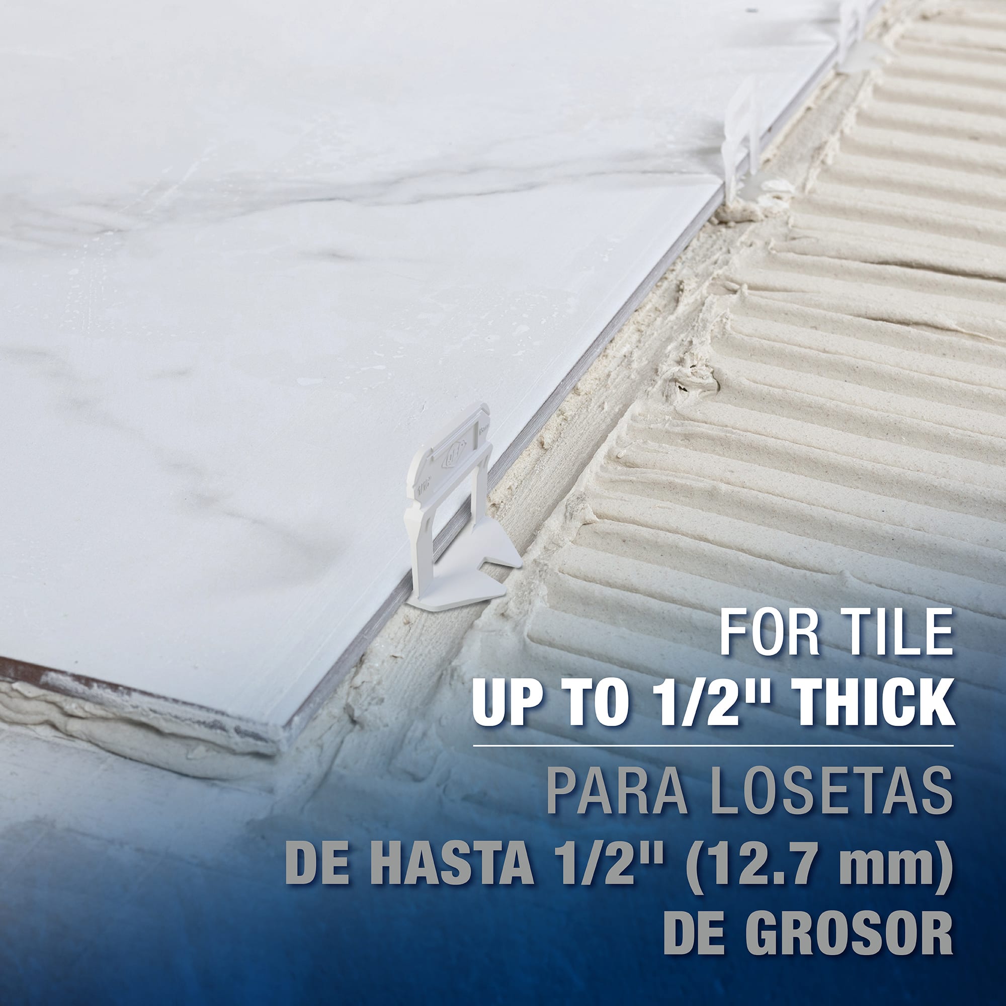 LASH XL Tile Leveling System Clips for 1/16" Grout (300 pack) - 4