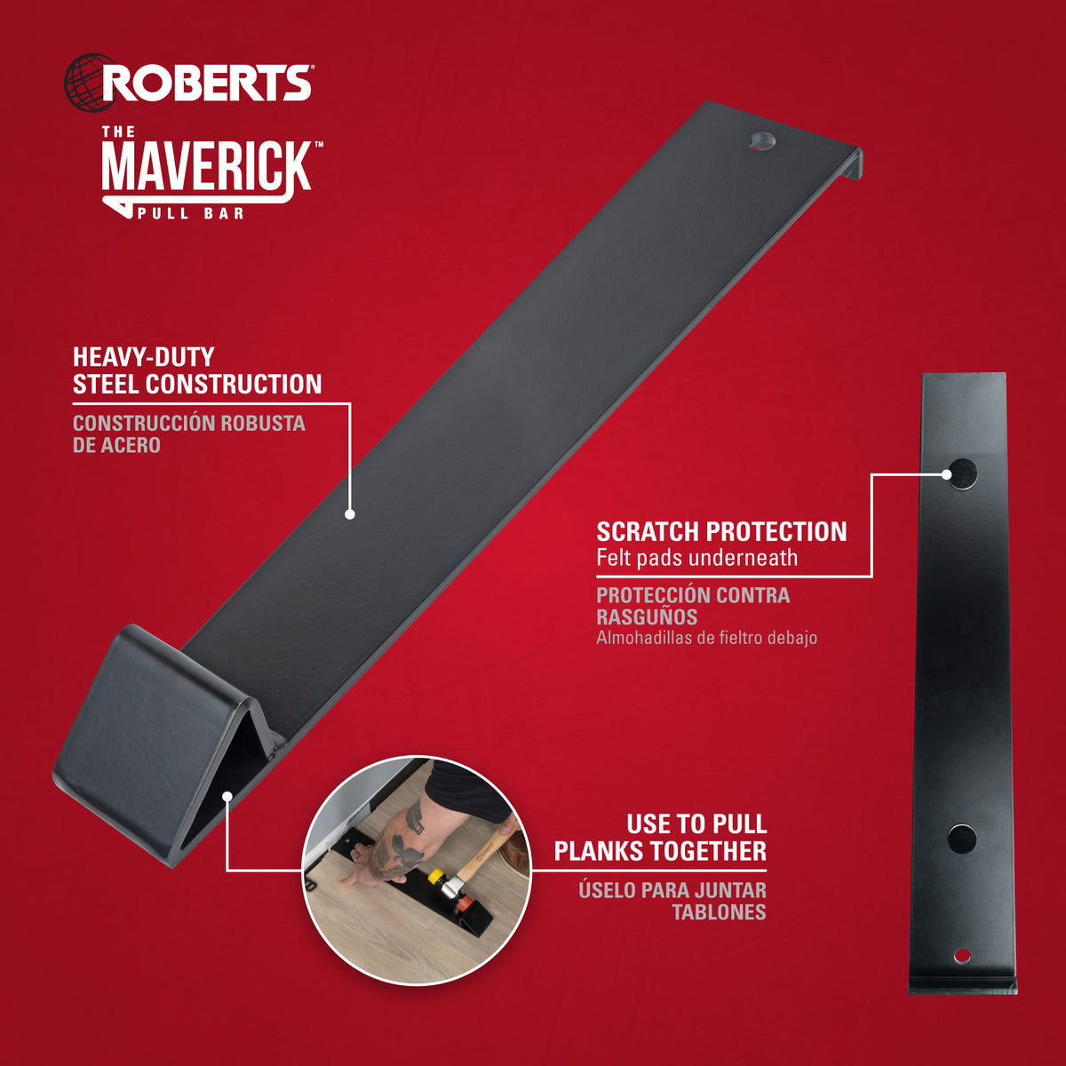THE MAVERICK Wide Angle Pull Bar for Vinyl%2C Laminate%2C Wood Flooring - 2