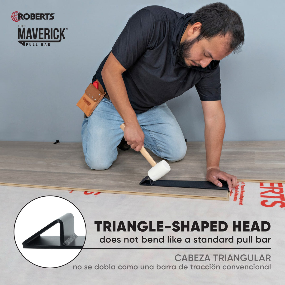 THE MAVERICK Wide Angle Pull Bar for Vinyl%2C Laminate%2C Wood Flooring - 5