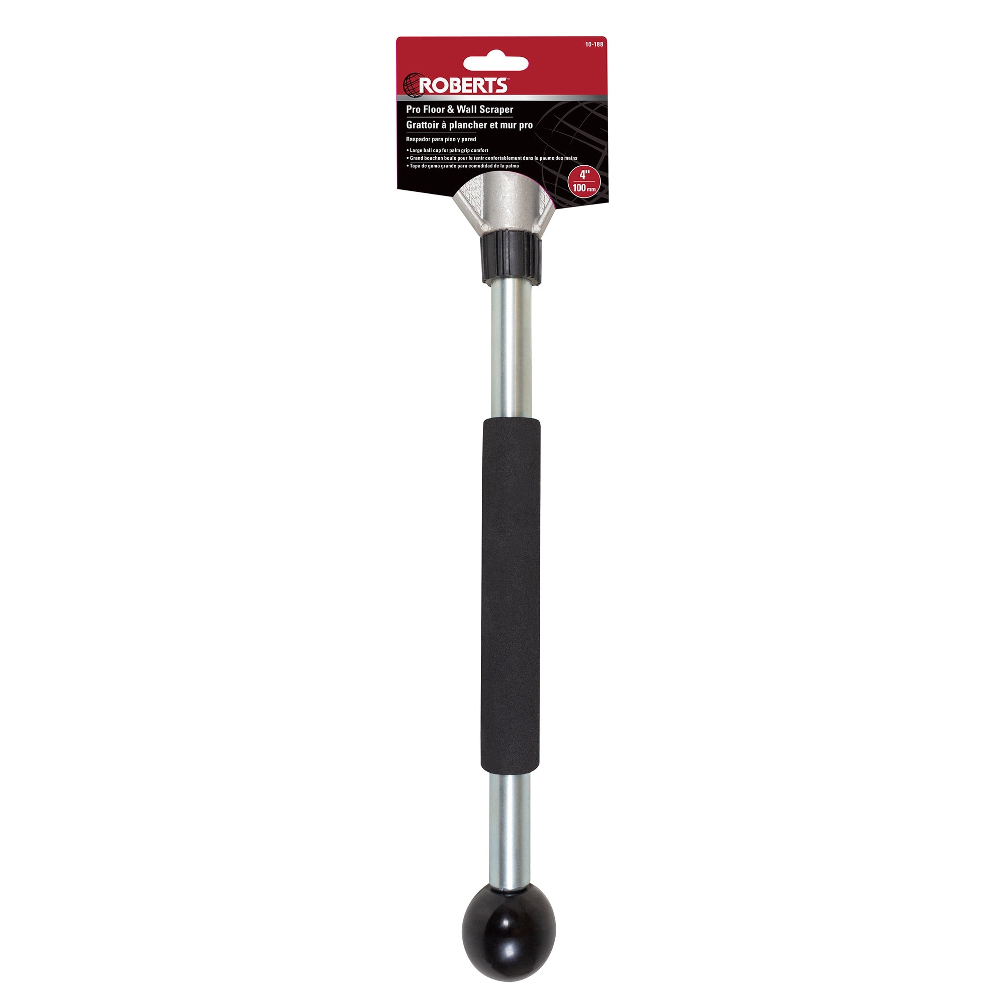 4" Pro Floor and Wall Scraper with 18" Handle - 8