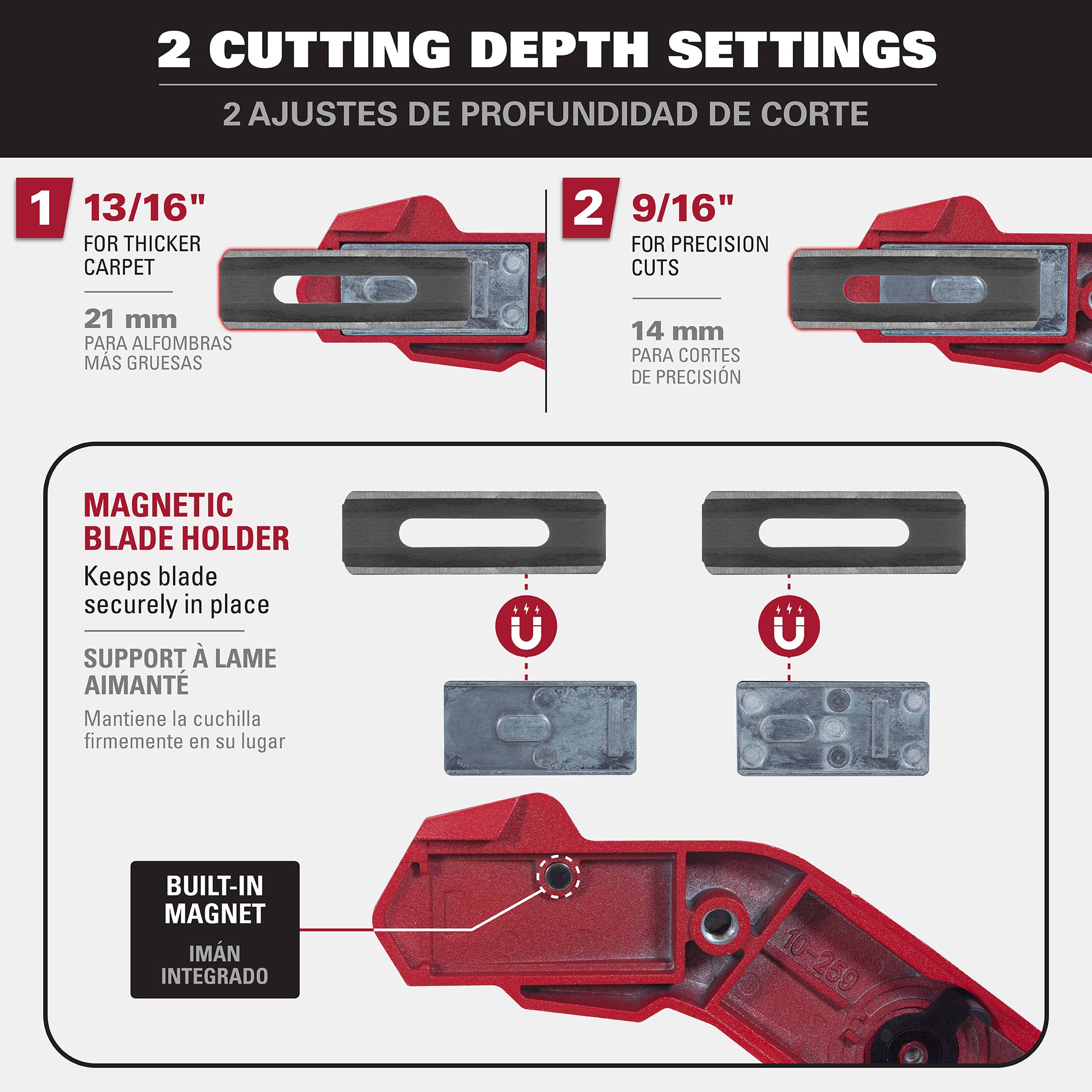 Pro Dual-Depth Carpet Knife - 4