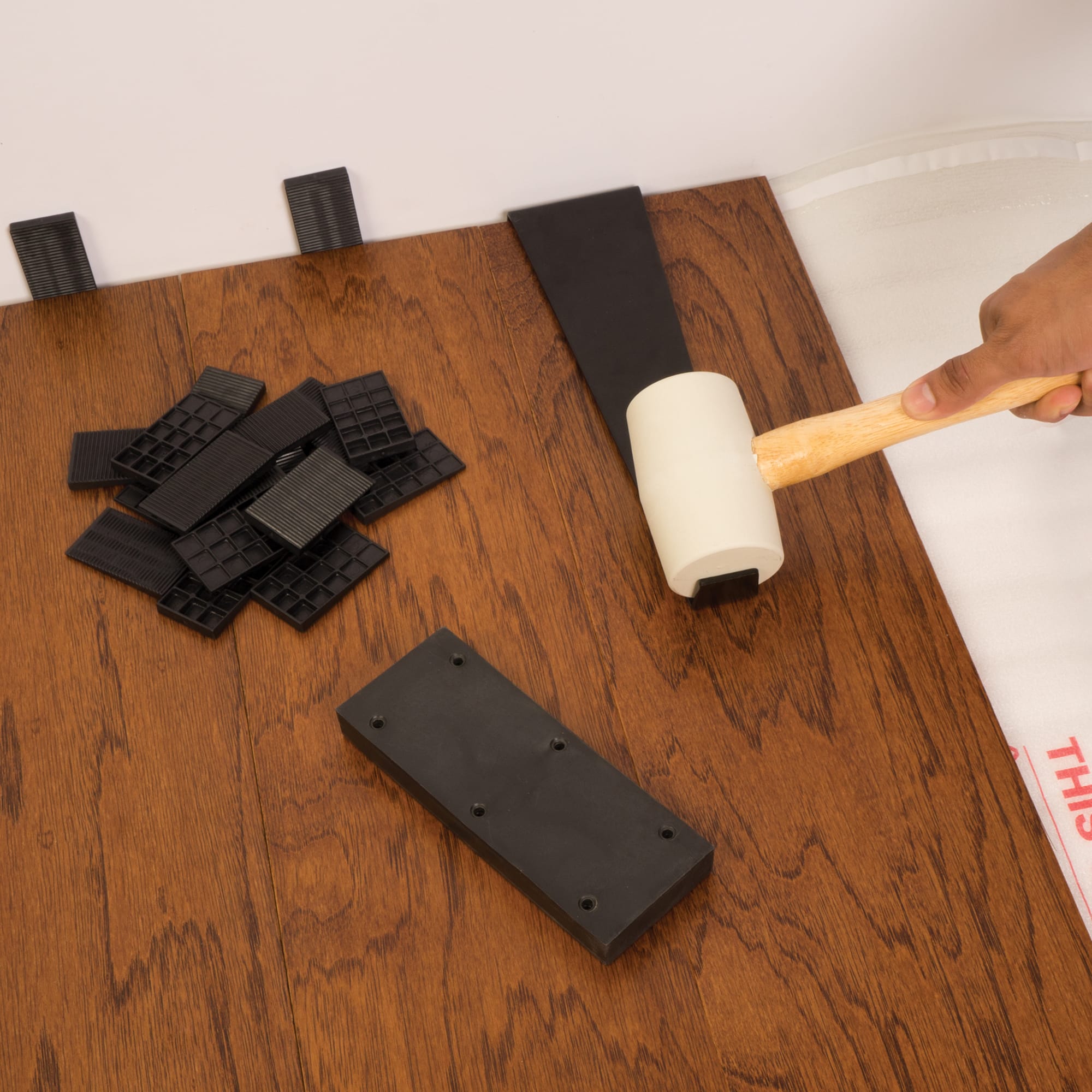 Flooring Installation Kit for Laminate & Wood Flooring w/ 30 Spacers - 2