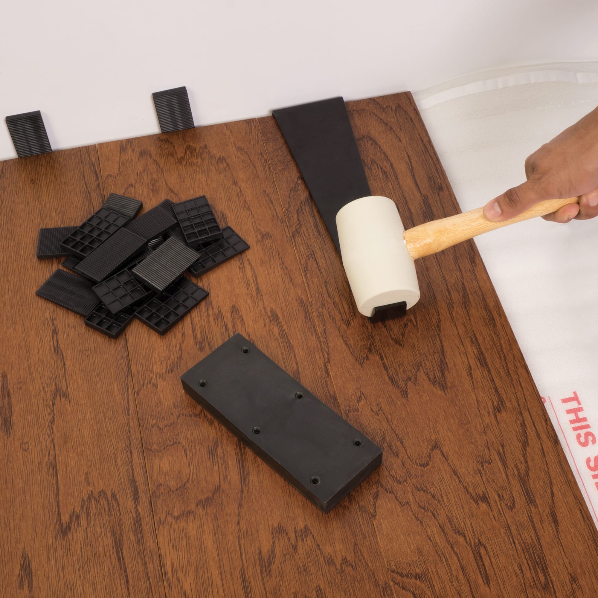 Flooring Installation Kit for Laminate & Wood Flooring w/ 50 spacers - 2