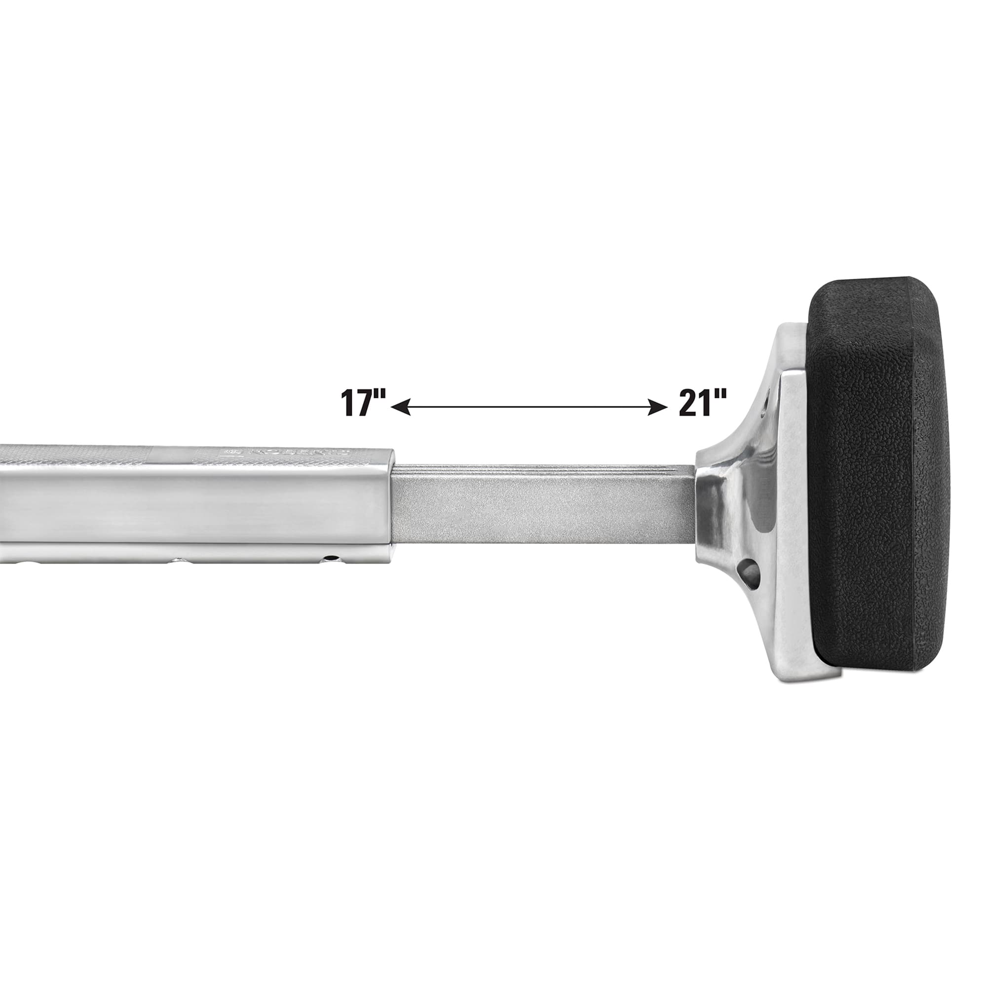 Deluxe Knee Kicker - Adjustable Length 17" to 21" - Silver - 8