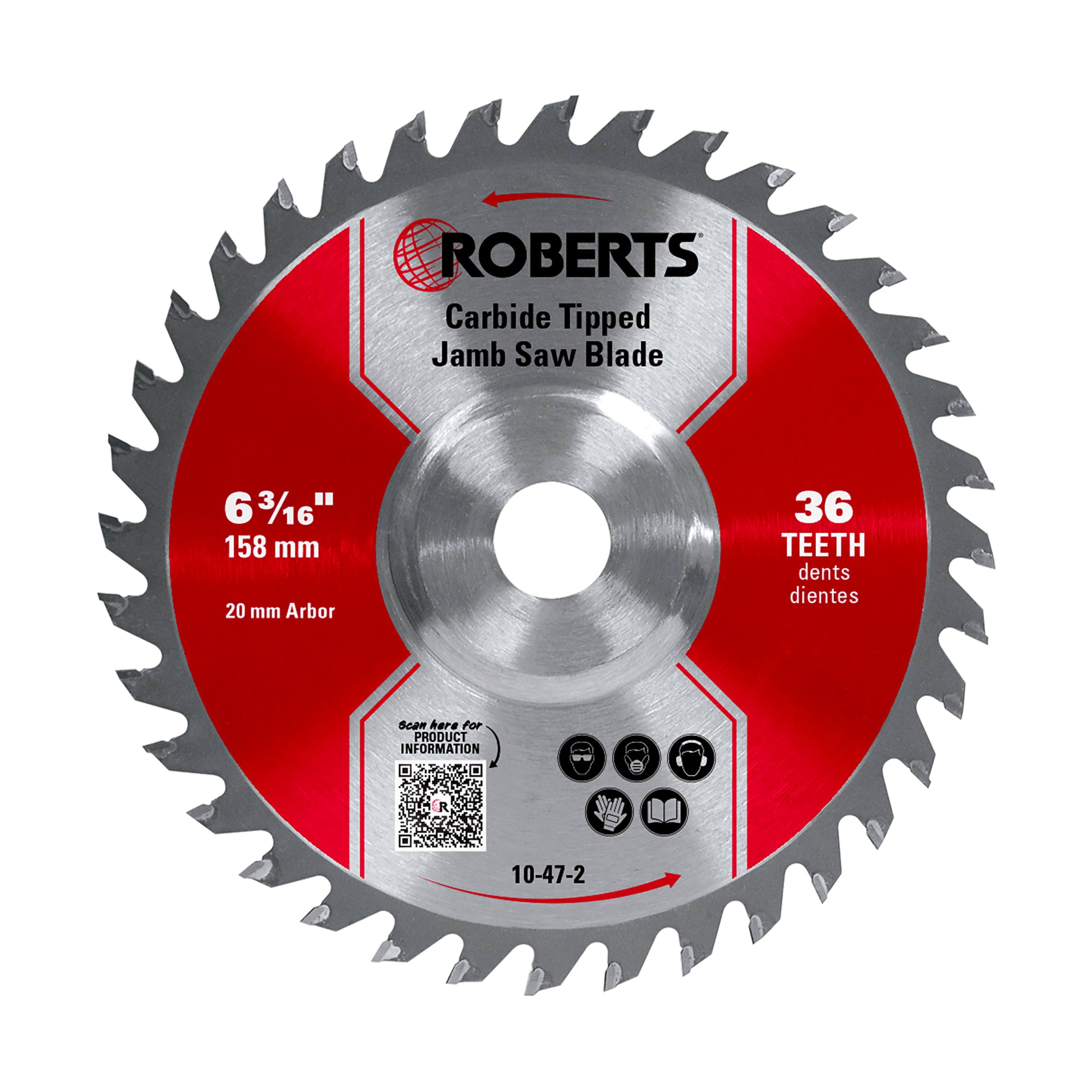 6-3/16" Carbide Tip Jamb Saw Blade%2C 36-Tooth - 1