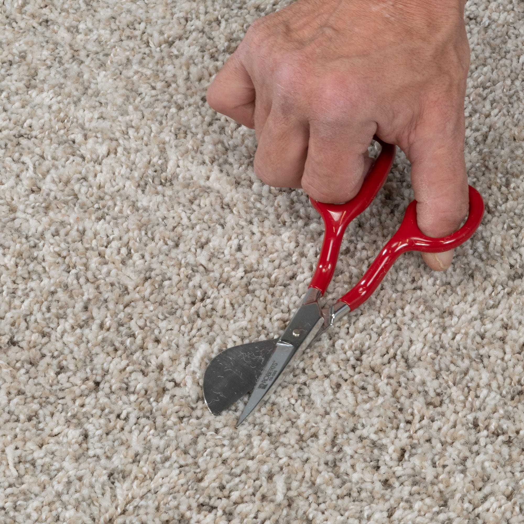7" Duckbill Carpet Napping Shears w/ High Carbon Steel Blades - 4