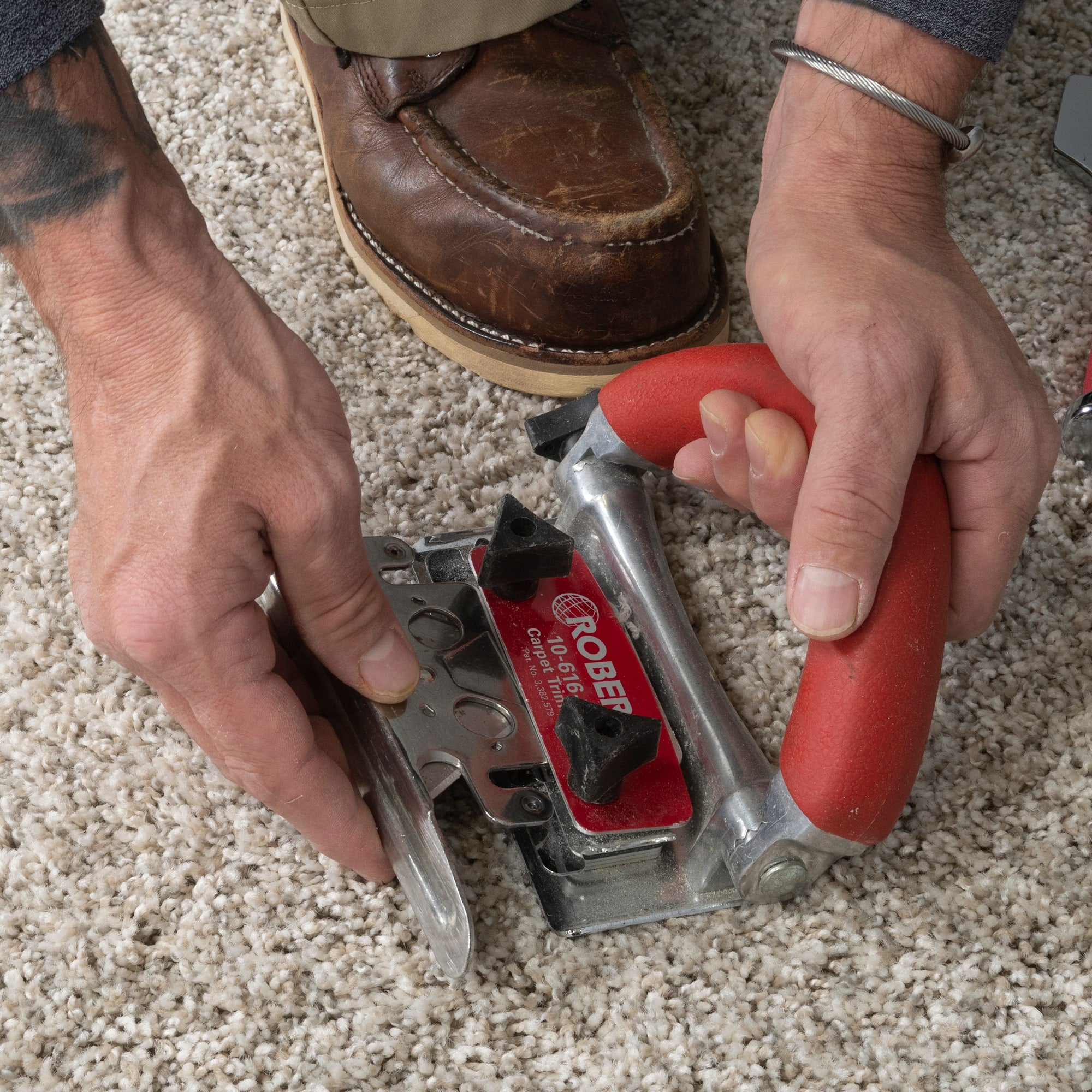 Conventional Carpet Trimmer with 20 Heavy Duty Slotted Blades - 5