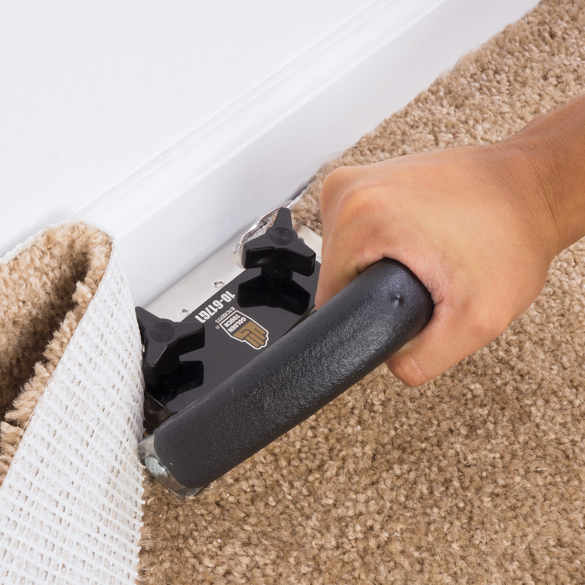 Golden Touch Carpet Trimmer w/ Adjustable Handle and 2 Blades - 2