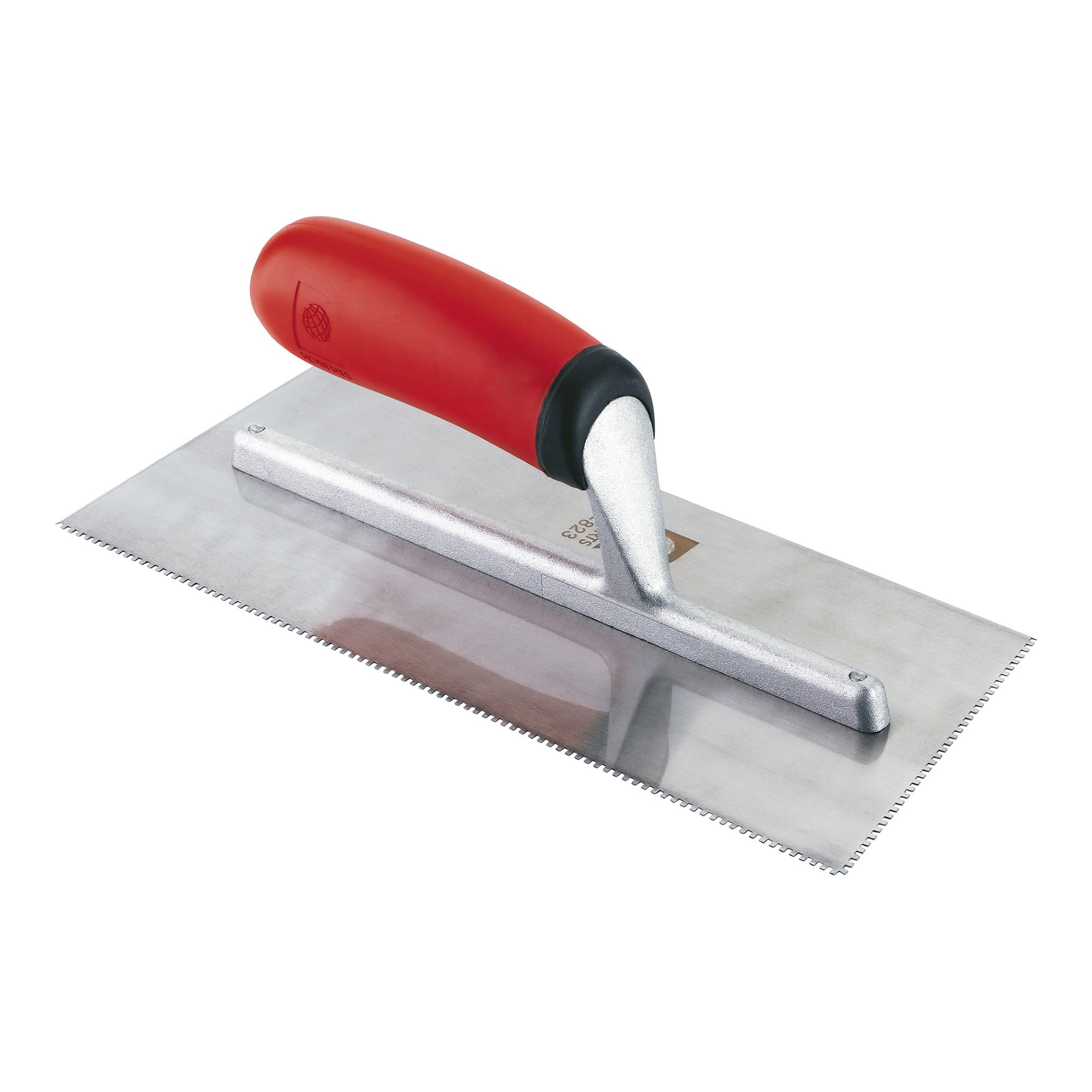 1/16" x 1/16" x 1/16" Square Notch Comfort Grip Trowel - 1