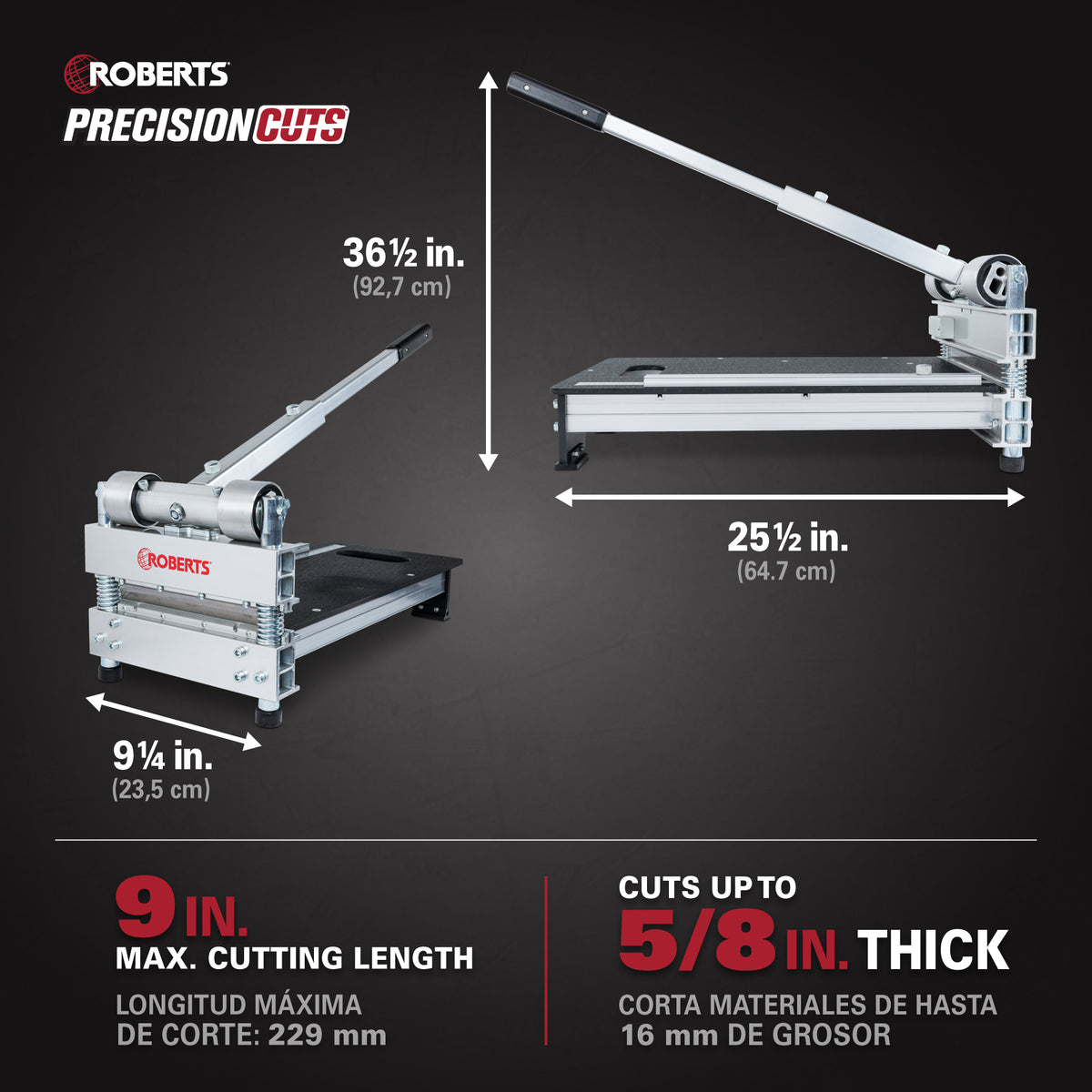 9" PrecisionCuts Pro Multi-Floor Cutter - 3