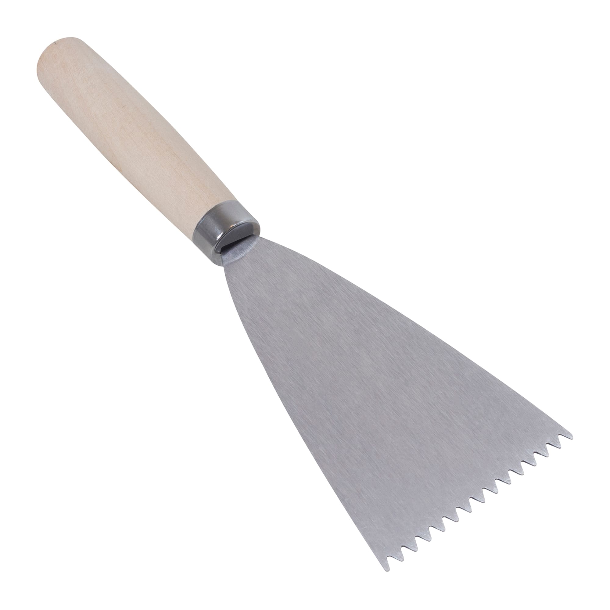 3/16" x 5/32" V-Notch Cold-rolled Steel Cove Base Adhesive Spreader - 1