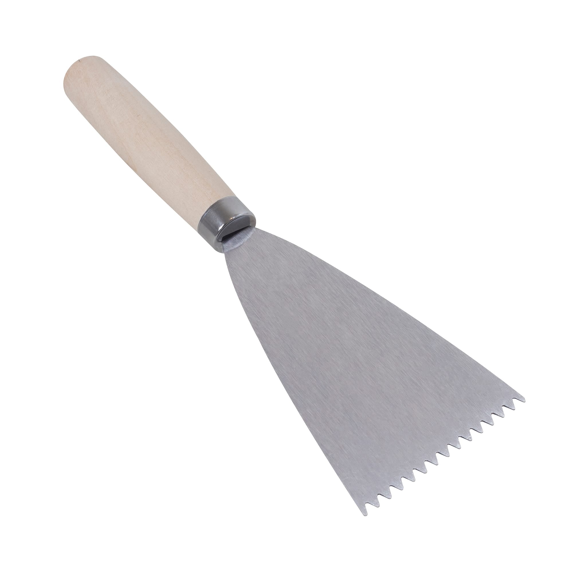 3/16" x 5/32" V-Notch Cold-rolled Steel Cove Base Adhesive Spreader - 1