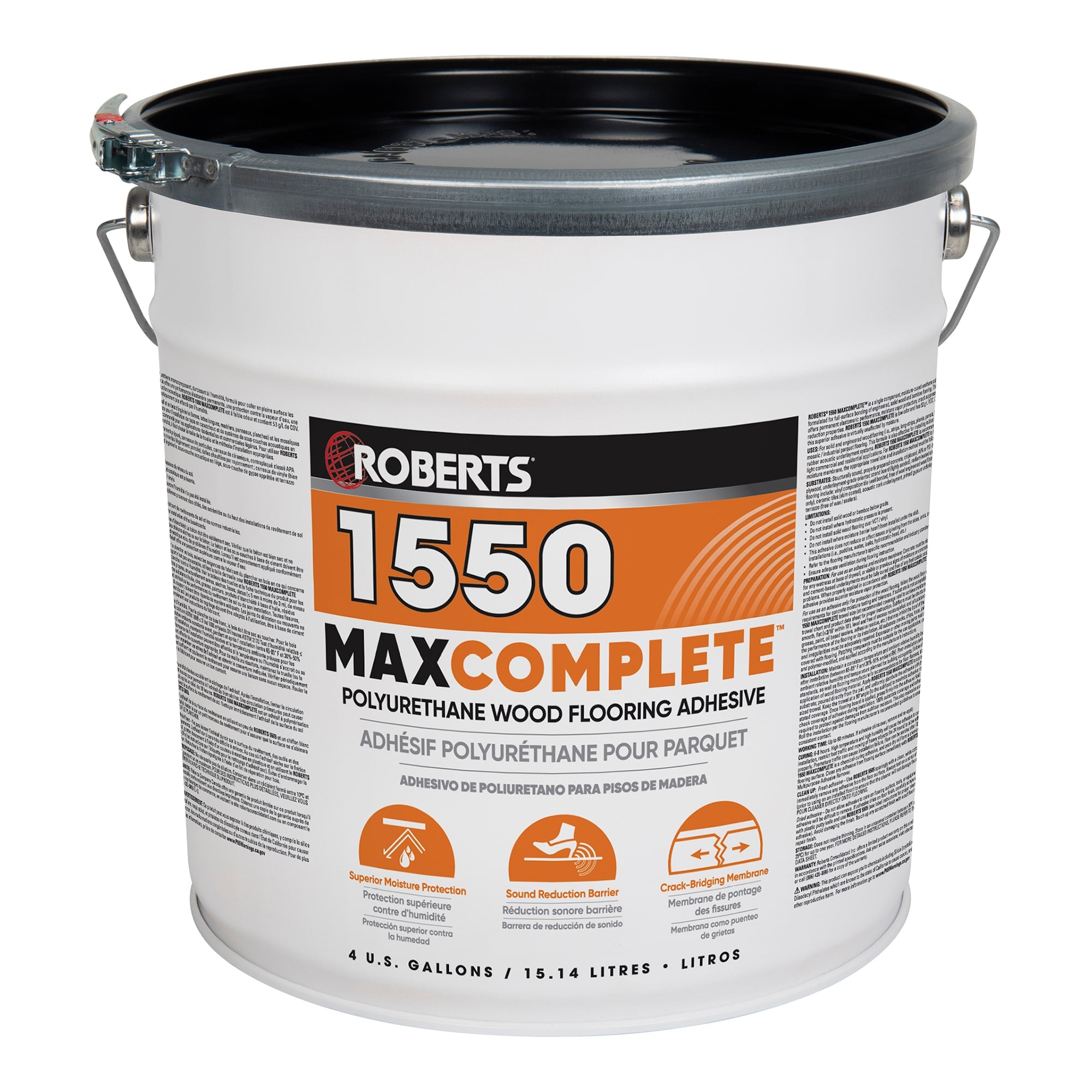 1550 MAXCOMPLETE Polyurethane Adhesive - 4 Gal. / 15.14 L - 1