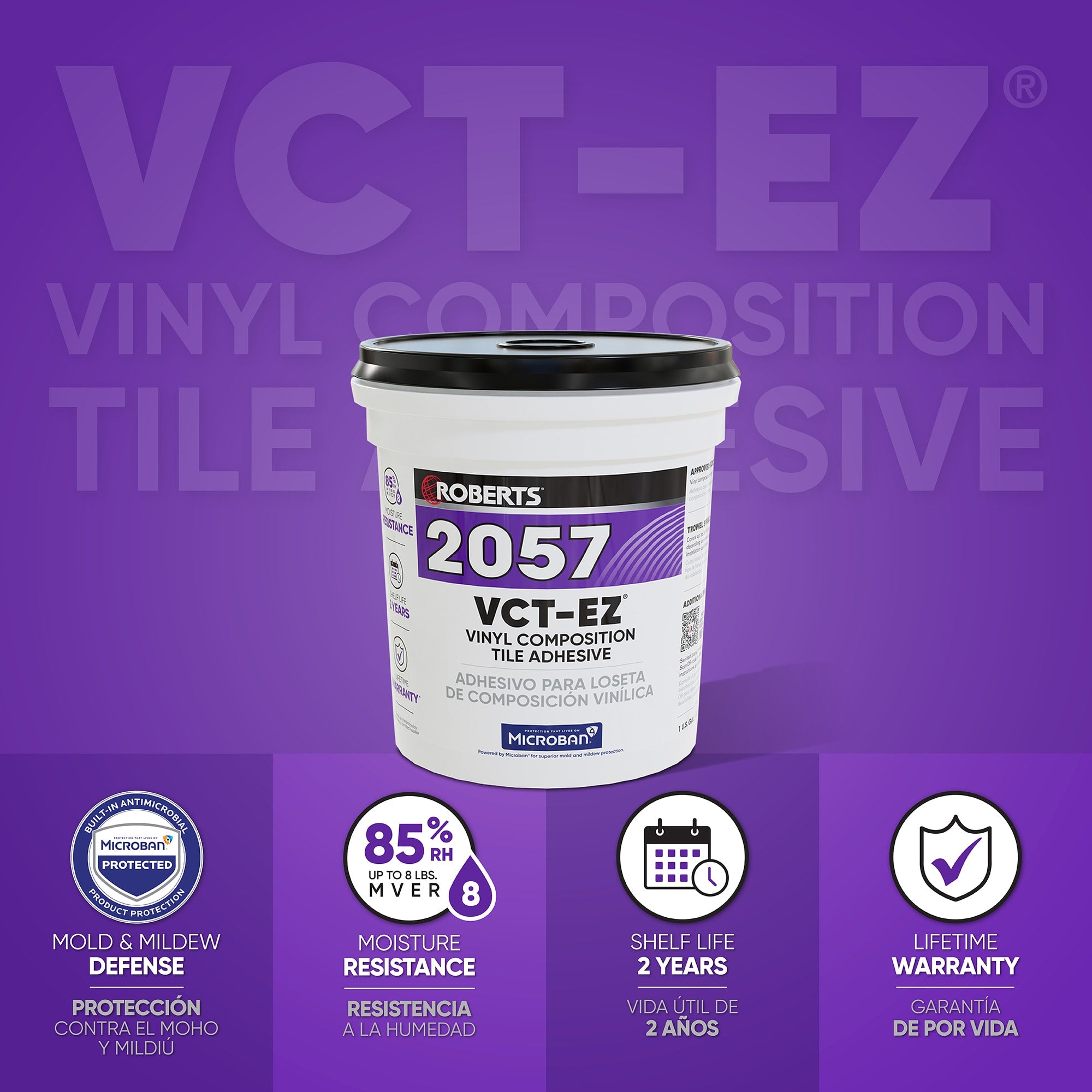 Vinyl Composition Tile Adhesive - 1 Gal. (3.78 L) - 2