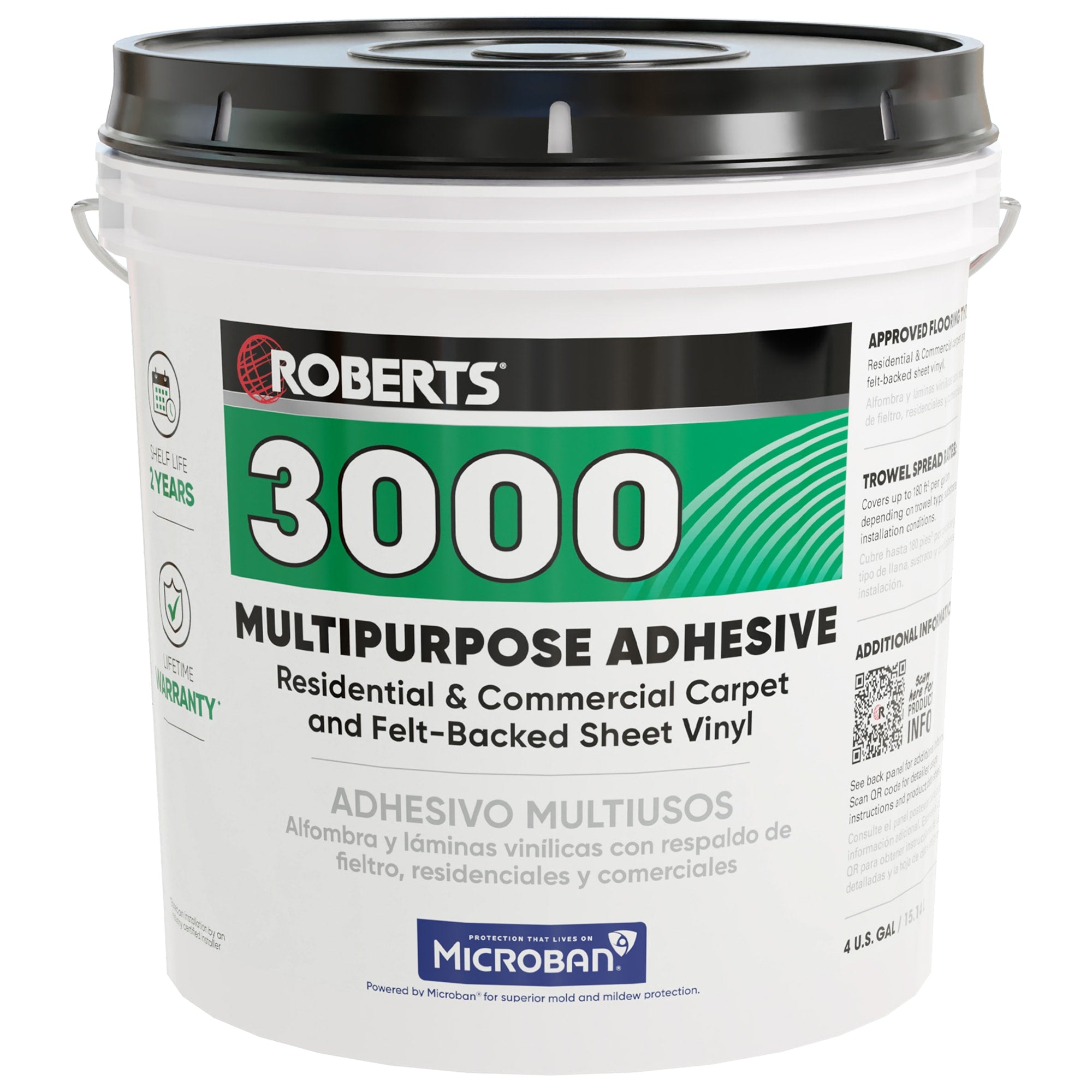 Adhesive for Carpet & Felt-Backed Sheet Vinyl - 4 Gal. (15.14 L) - 1
