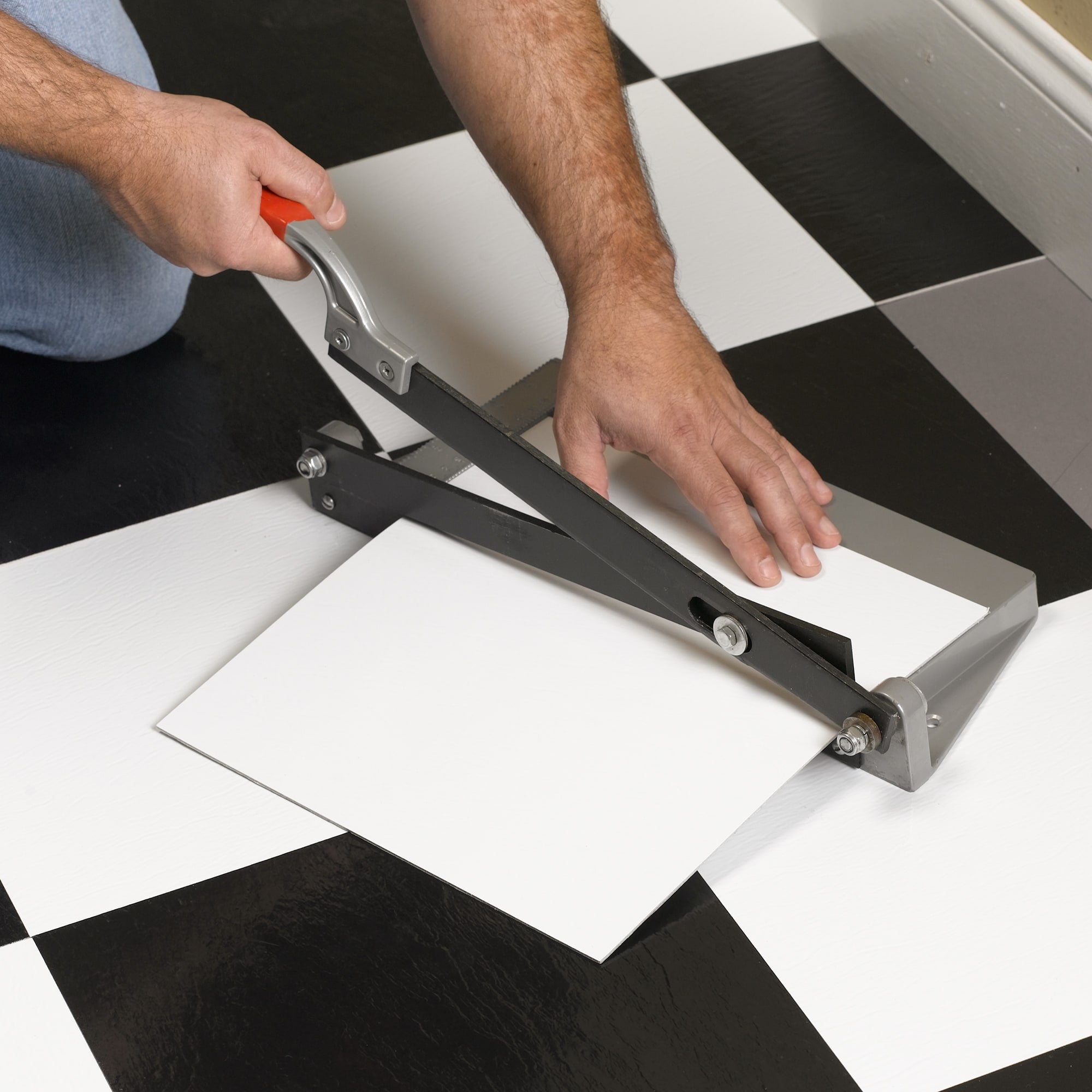 12" Quik-Cut Vinyl Tile VCT Cutter - 2