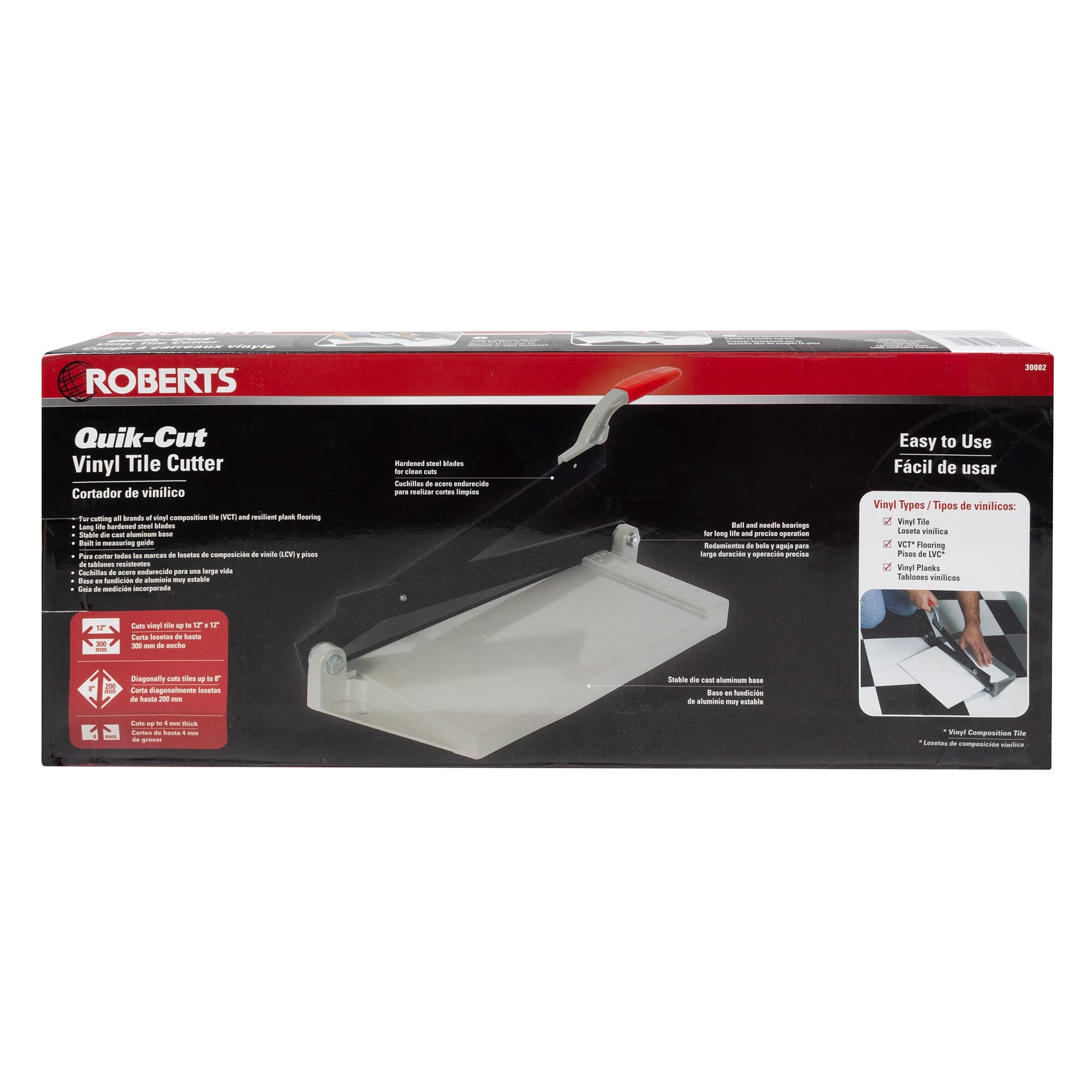 12" Quik-Cut Vinyl Tile VCT Cutter - 8