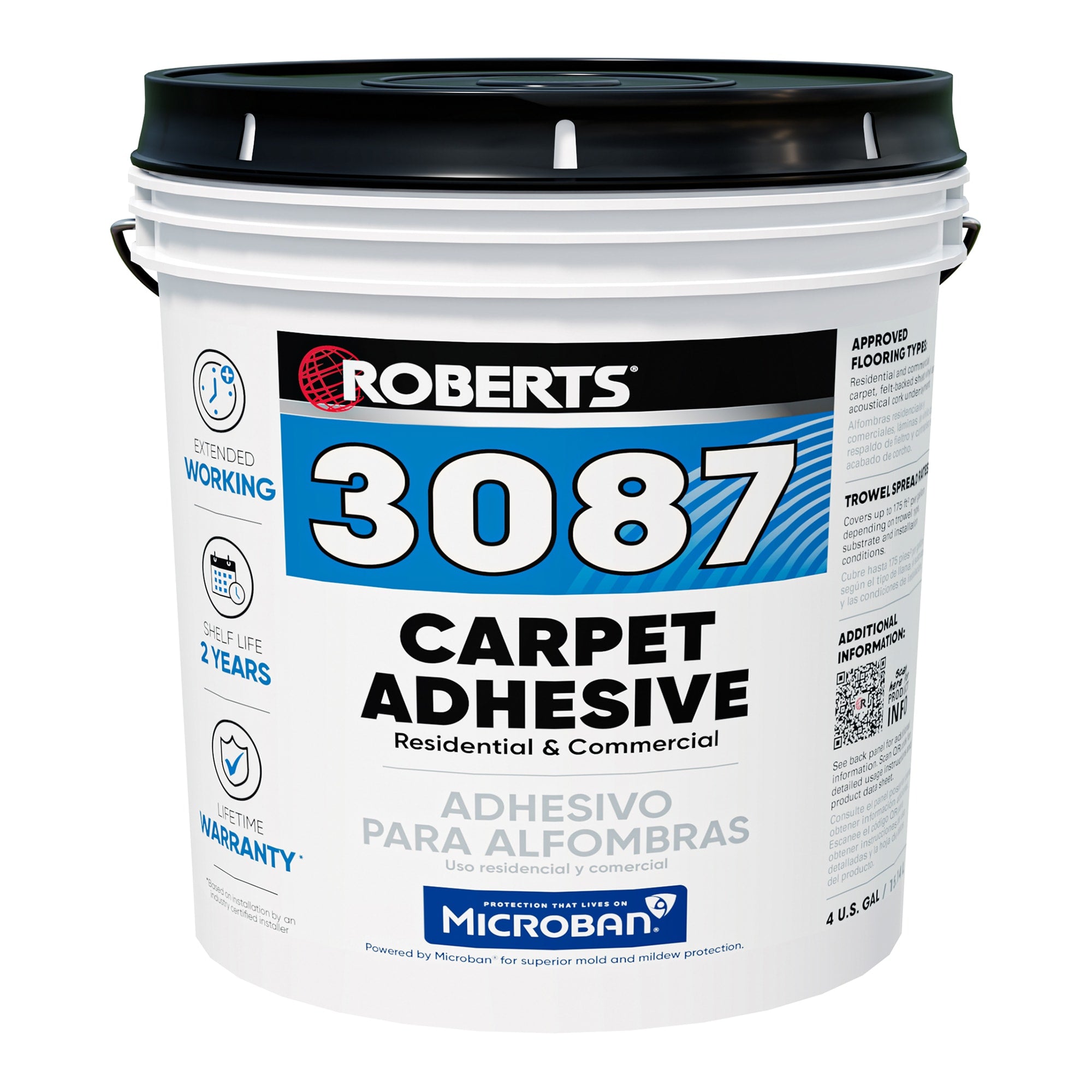 3087 Carpet Adhesive Residential & Commercial - 4 Gal (15.14 L) - 1