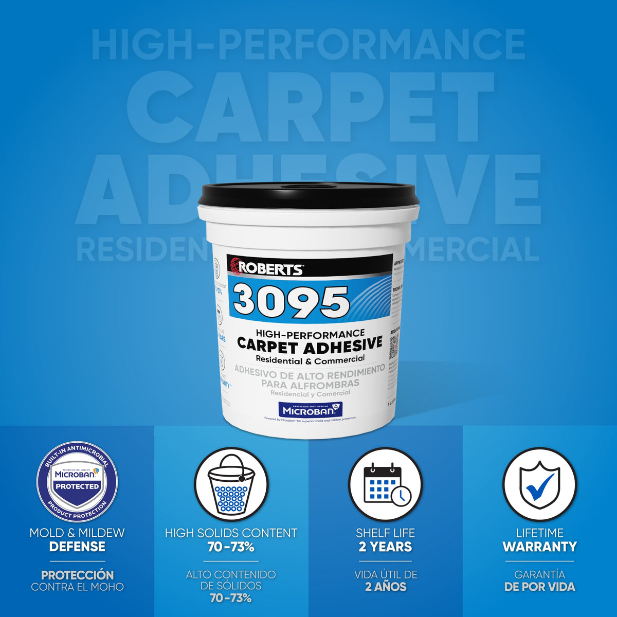 High Performance Carpet Adhesive - 1 Gal. (3.78 L) - 2