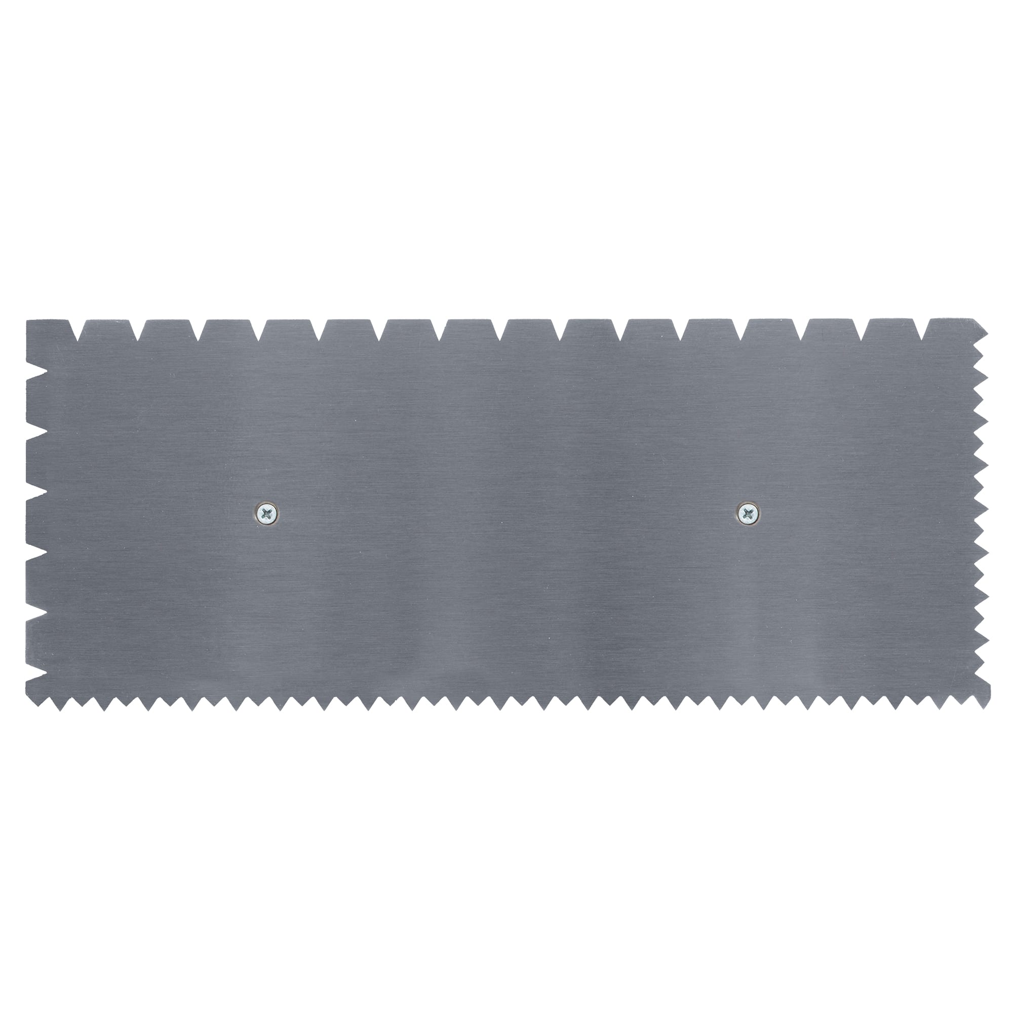 3/16" x 1/4" x 1/2" Flat V & Tiger Tooth Dual-Notch Trowel w/ Comfort Grip - 7