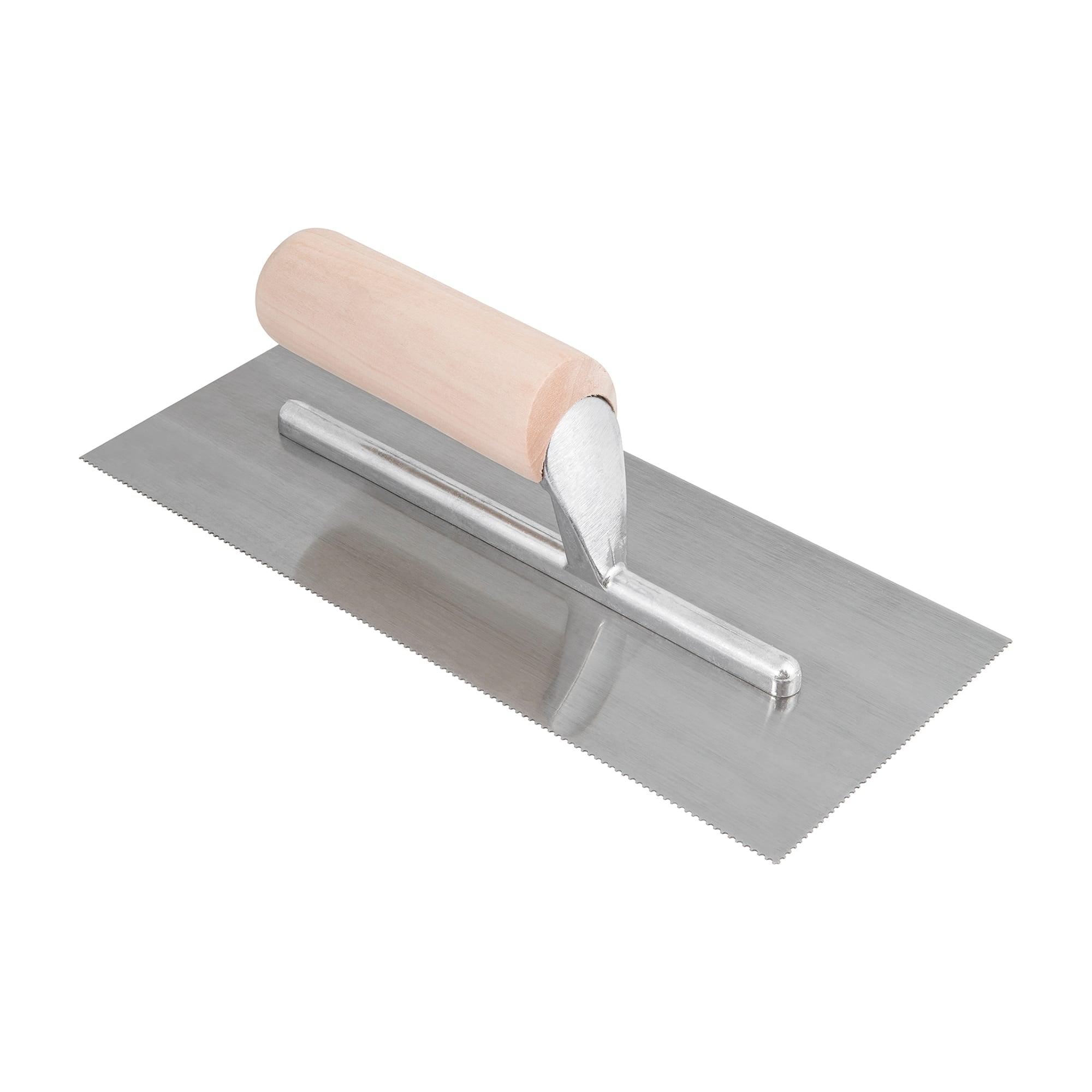 1/16" x 1/32" x 1/32" U-Notch Steel Pro Vinyl Flooring Trowel - 1
