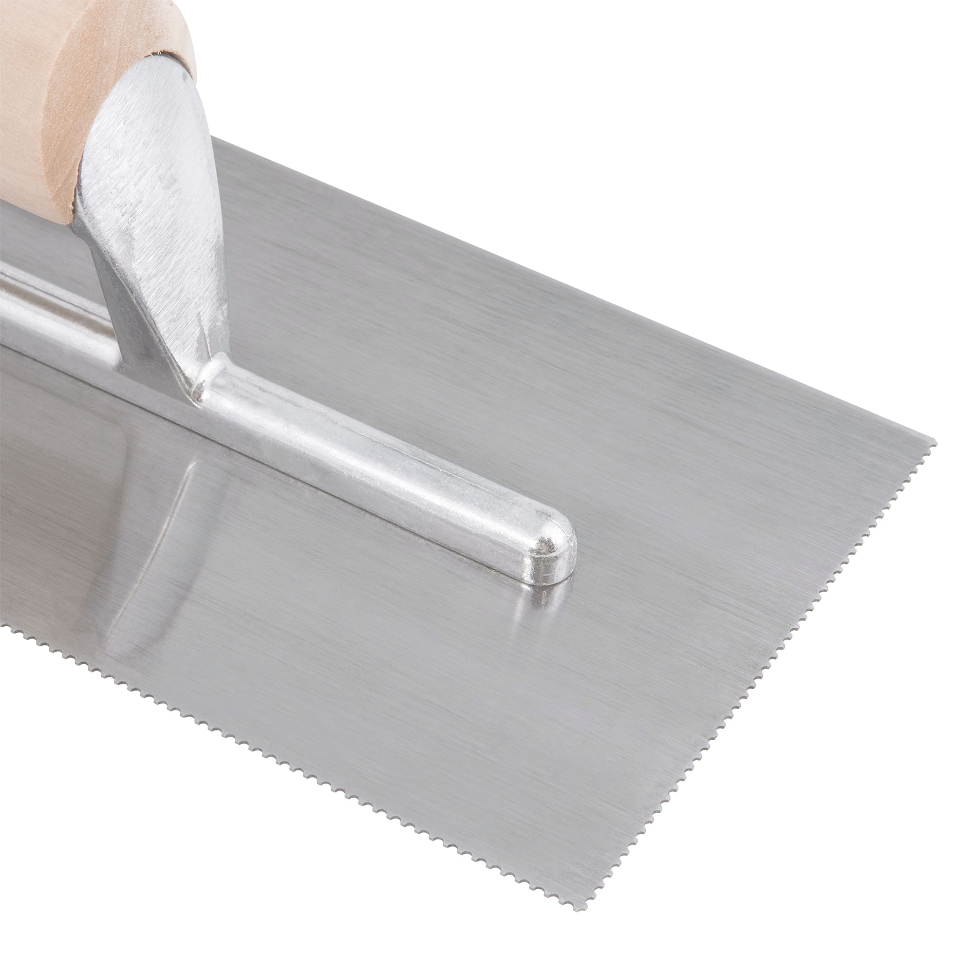 1/16" x 1/32" x 1/32" U-Notch Steel Pro Vinyl Flooring Trowel - 5