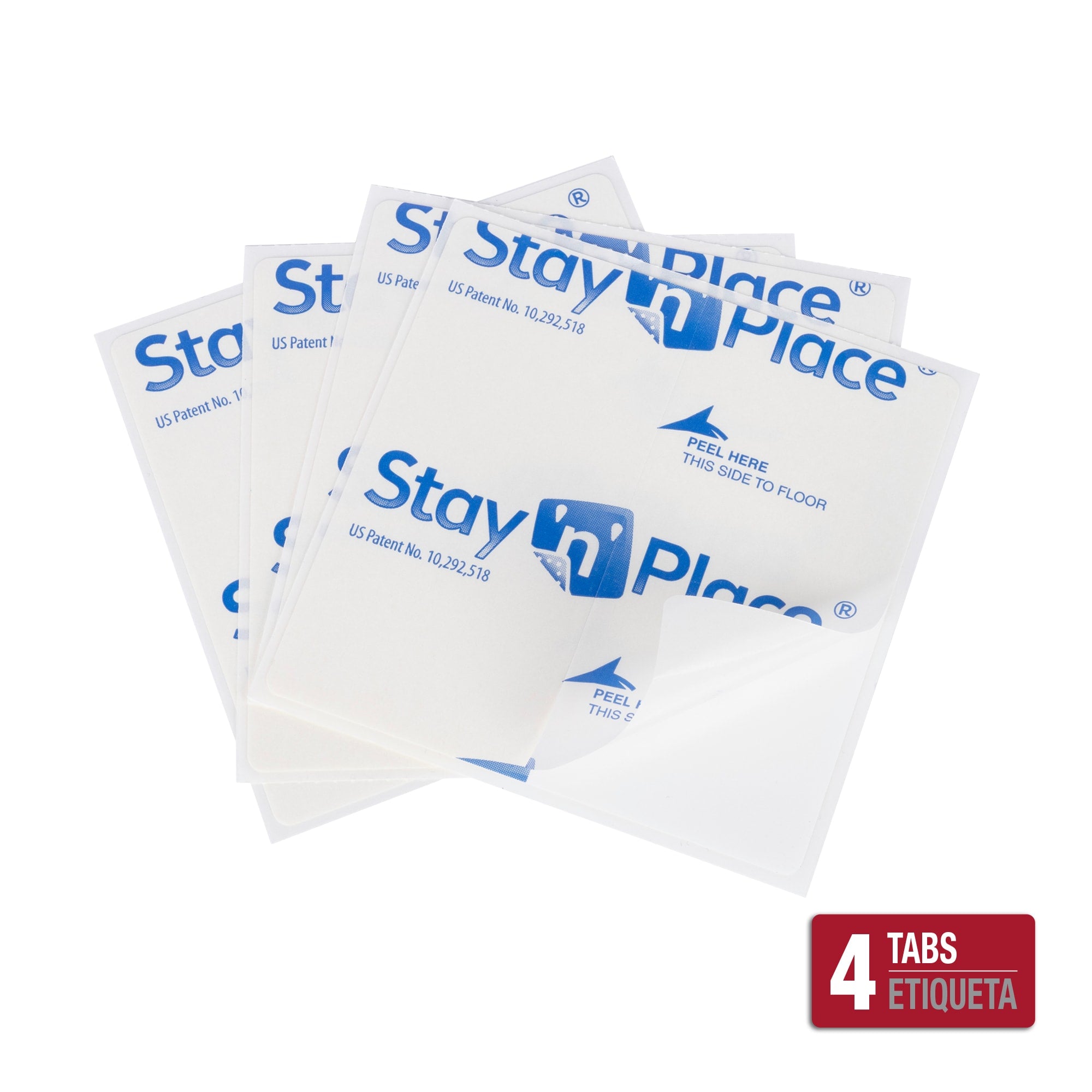 Stay N' Place 4" x 4" Rug Tabs (4 pack) - 2