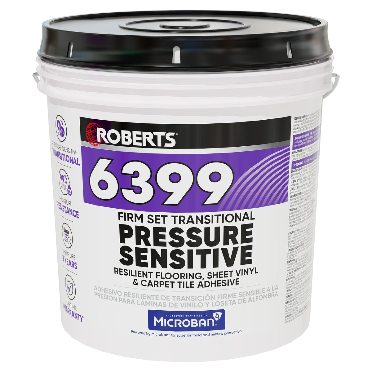 6399 Firm Set Transitional Pressure Sensitive Adhesive - 4 Gal. (15.14 L) - 1