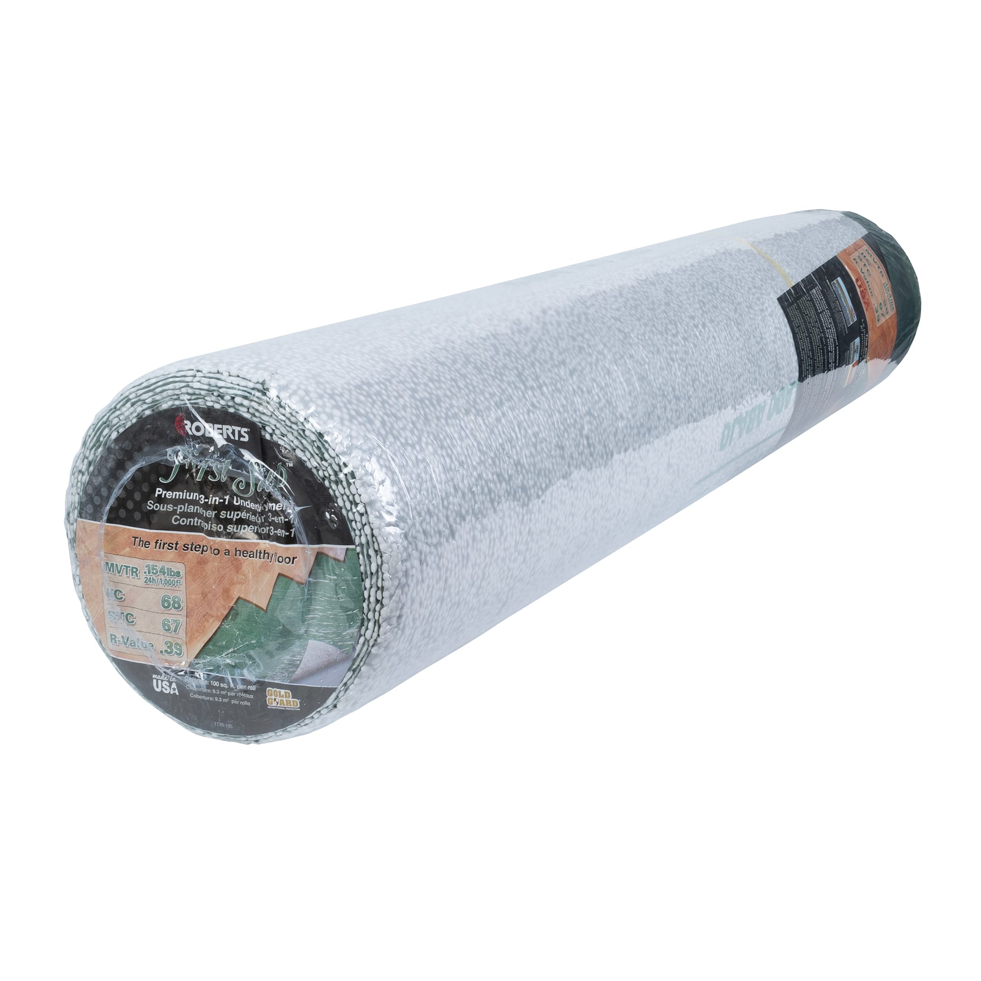 First Step Premium 3-in-1 Underlayment Roll - 100 sq. ft. - 8