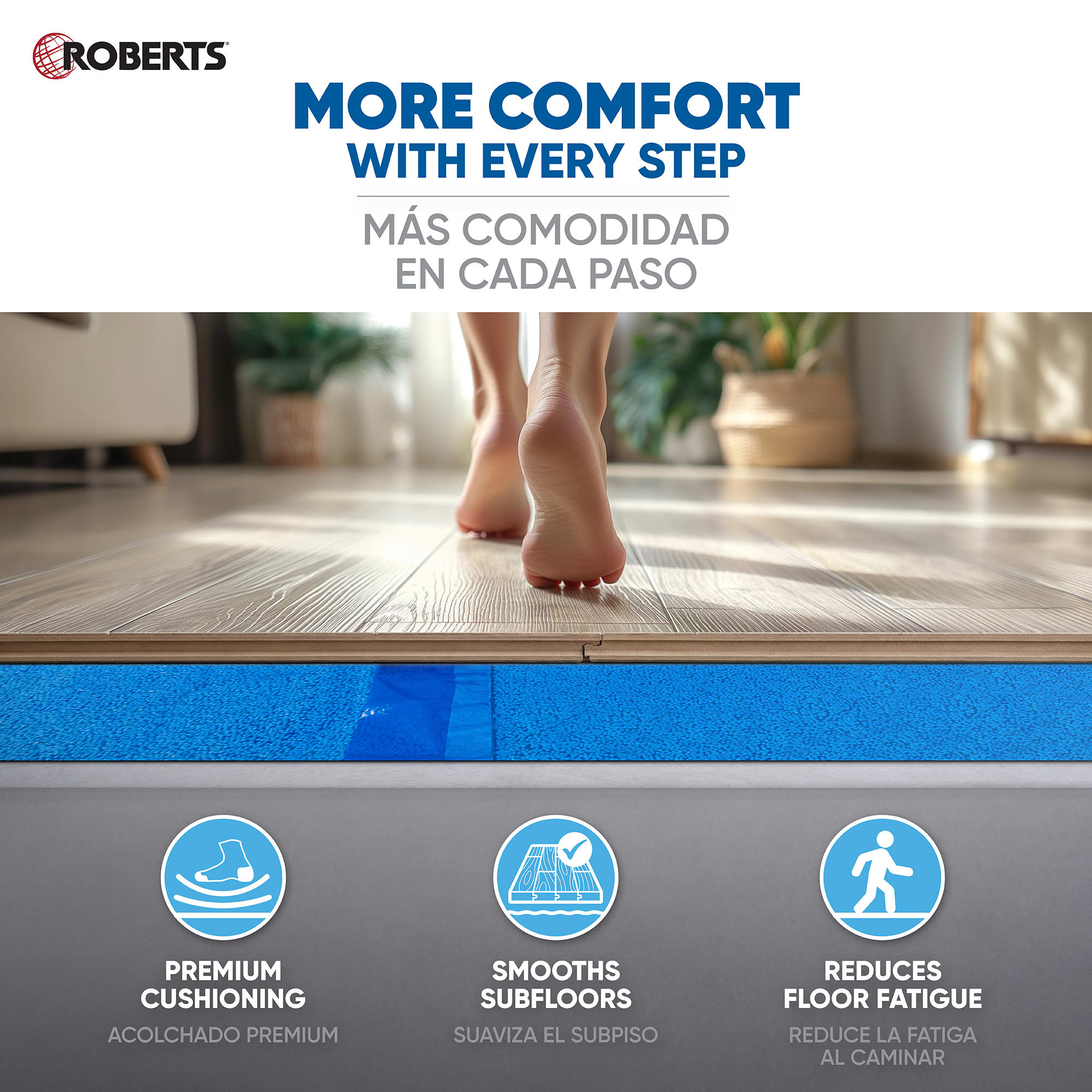 AirGuard Premium Underlayment w/ Microban for Laminate & Engineered Wood - 630 s.f. (58.5 s.m.) - 5