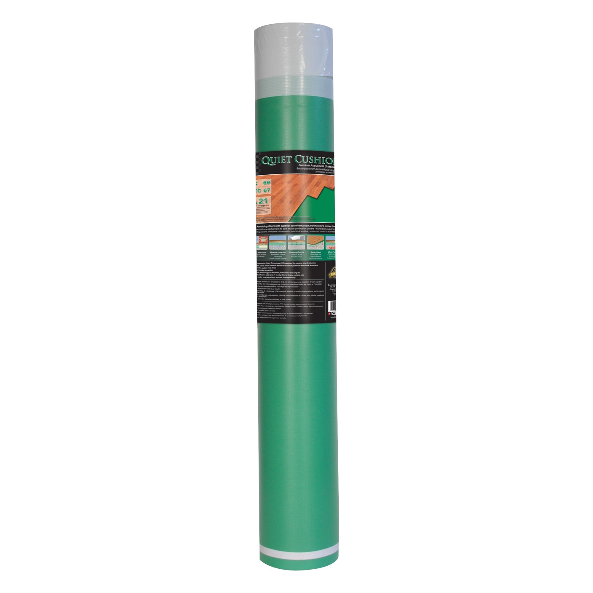 Quiet Cushion Premium Acoustical Underlayment Roll - 100 sq. ft. - 7