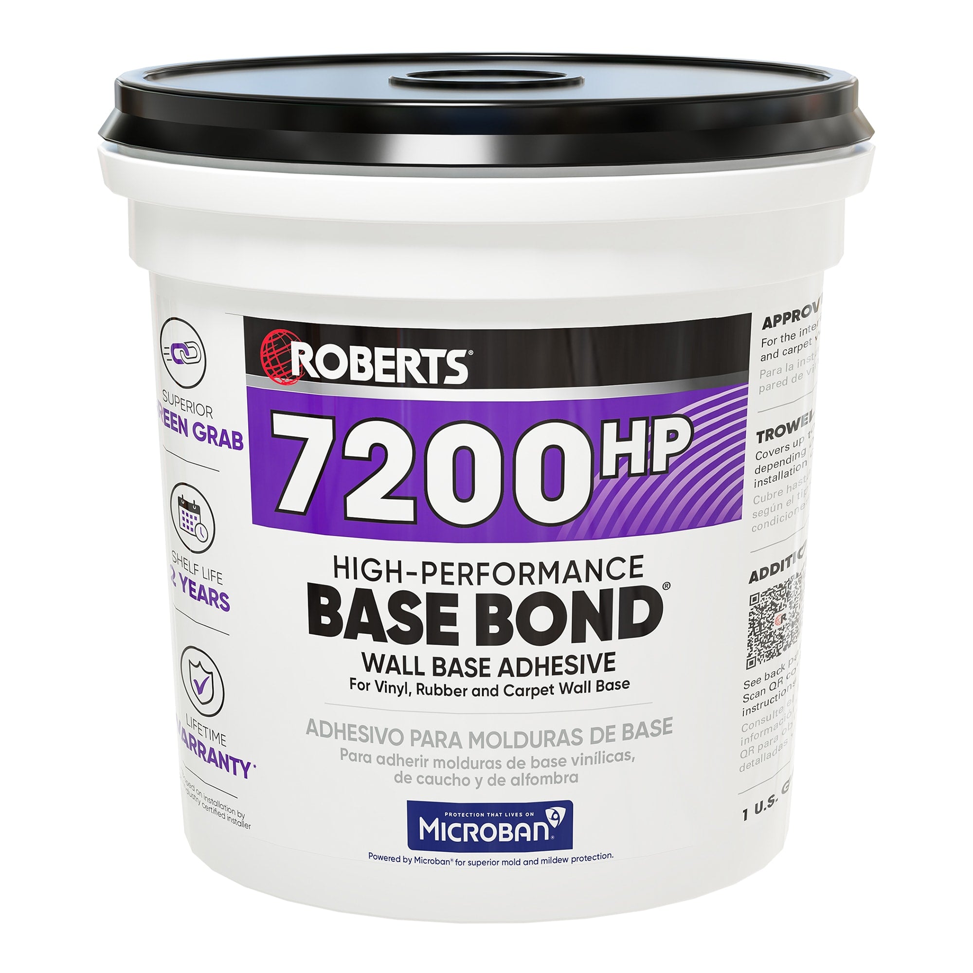 High-Performance BASE BOND Wall Base Adhesive - 1 Gal. (3.78 L) - 1