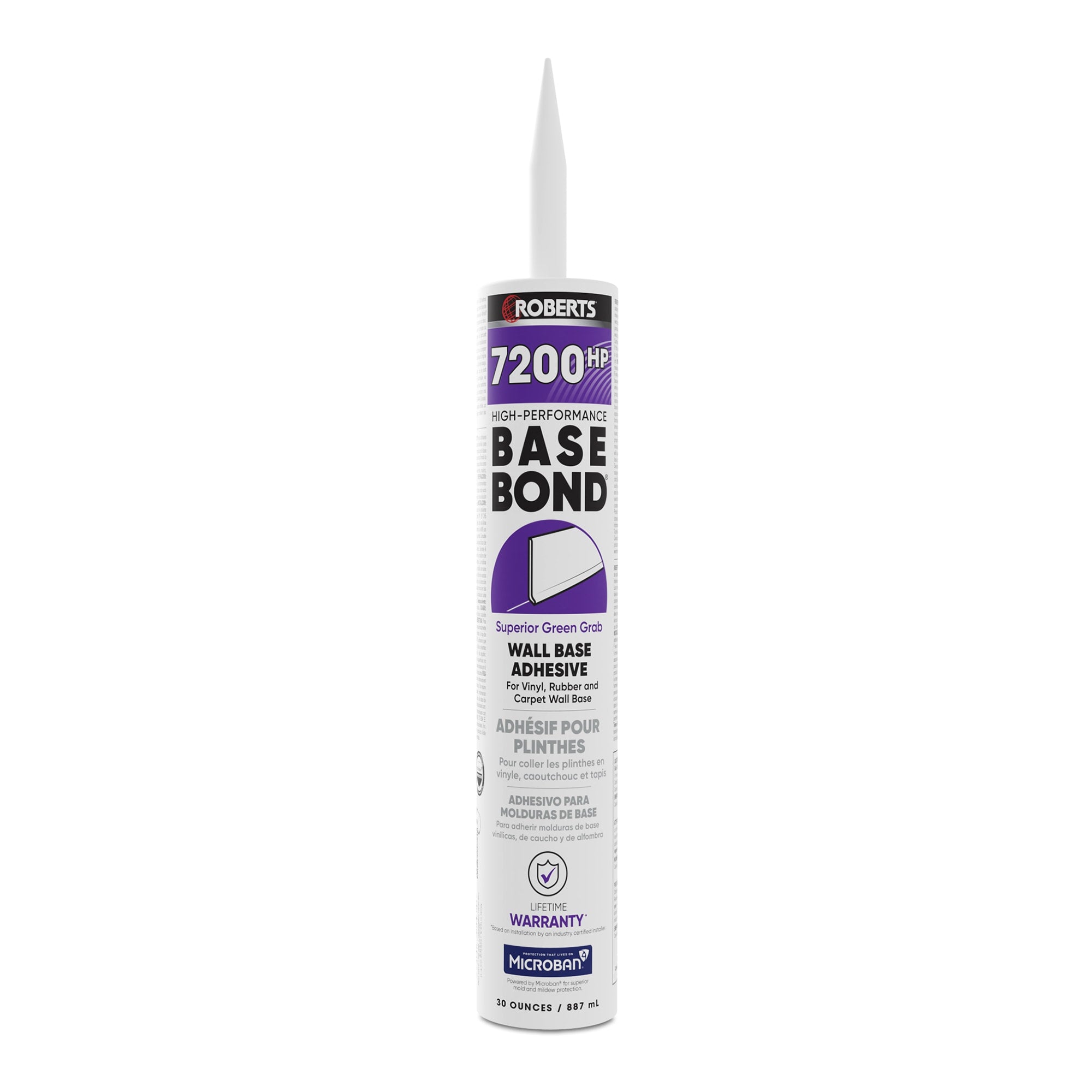 High-Performance BASE BOND Wall Base Adhesive - 30 Oz. (887 mL) - 1
