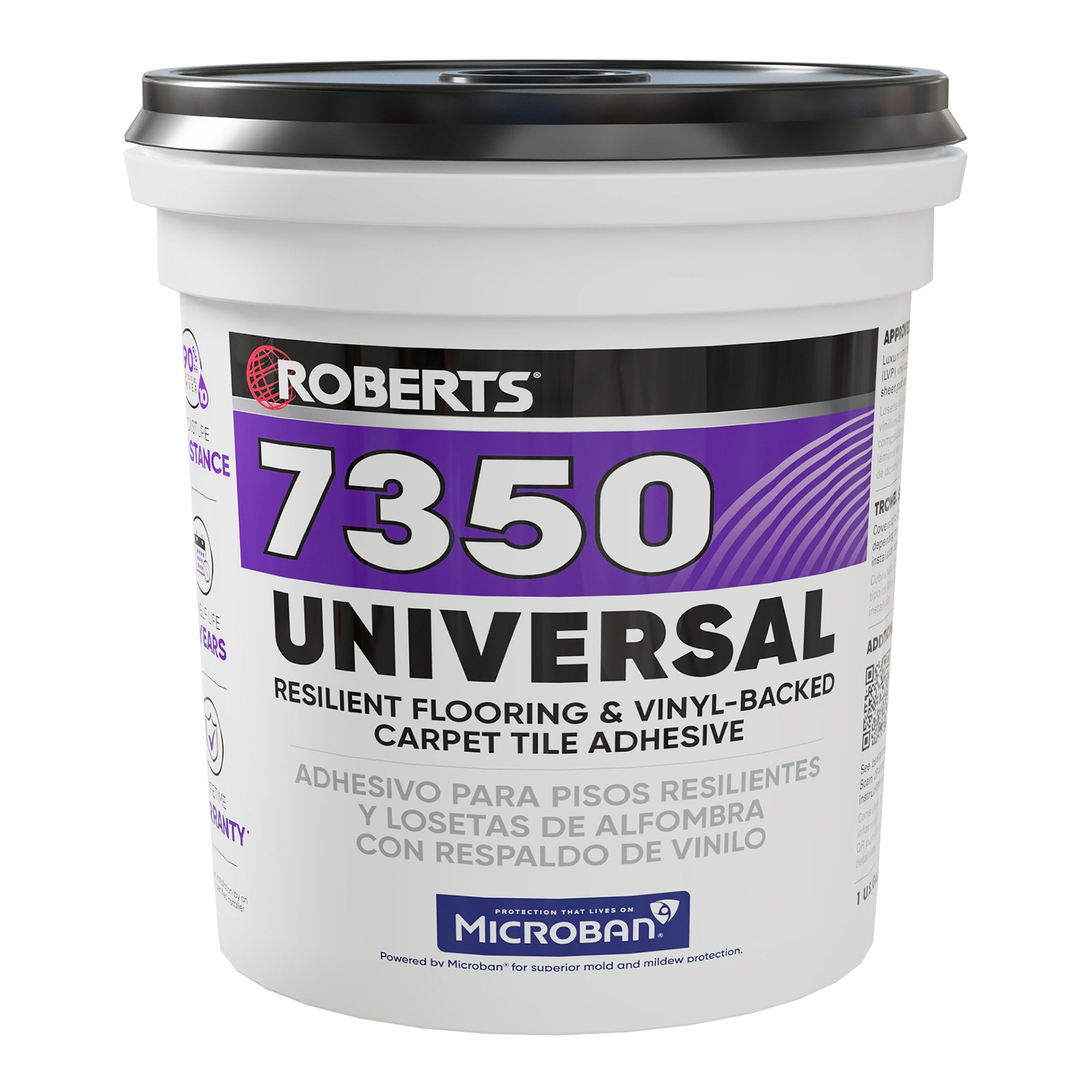 7350 UNIVERSAL Resilient Flooring & Vinyl-Backed Carpet Tile Adhesive - 1 Gal. / 3.78 L - 1