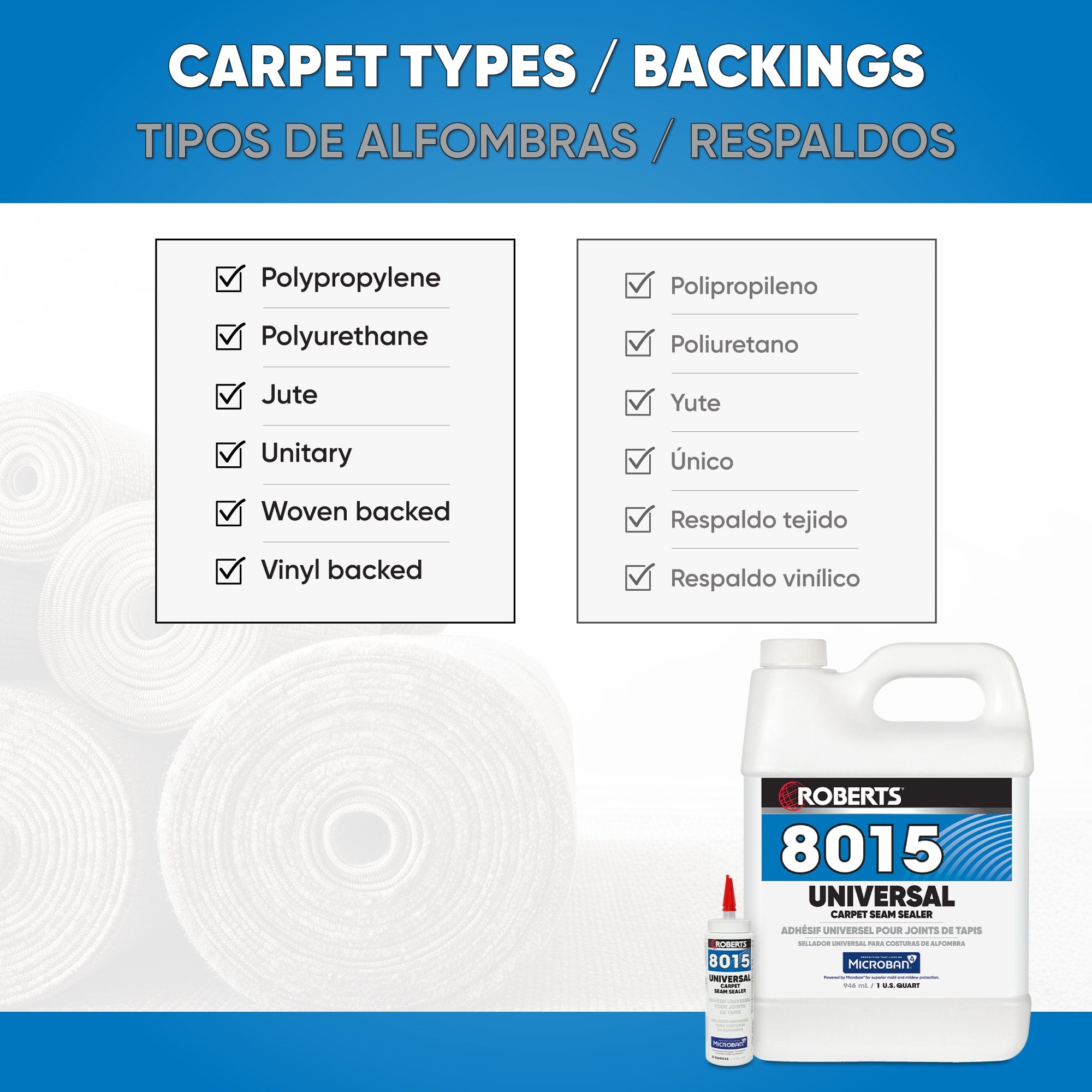 UNIVERSAL Carpet Seam Sealer - 1 Qt. (0.946 L) - 3