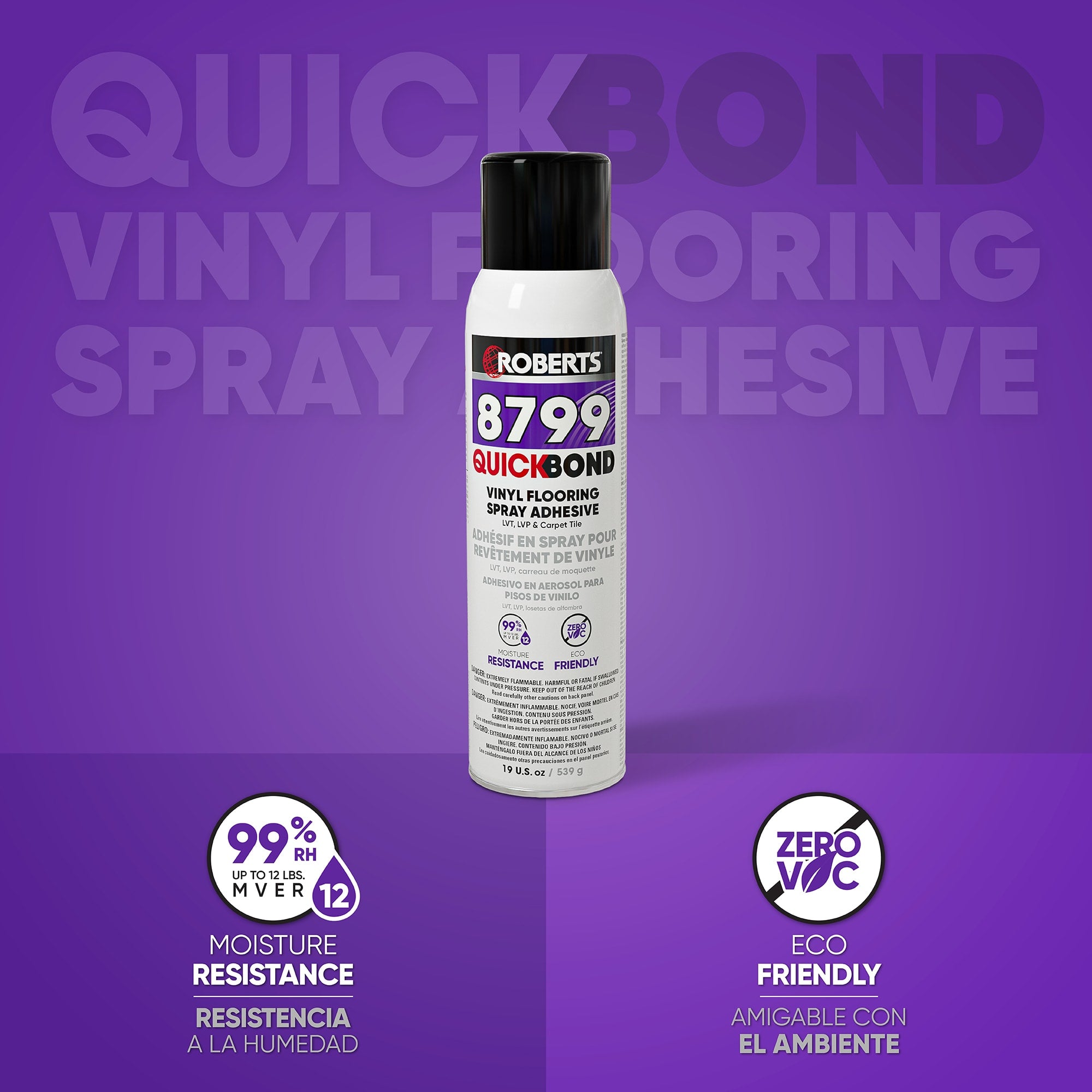 8799 QUICKBOND Vinyl Flooring Spray Adhesive - 2